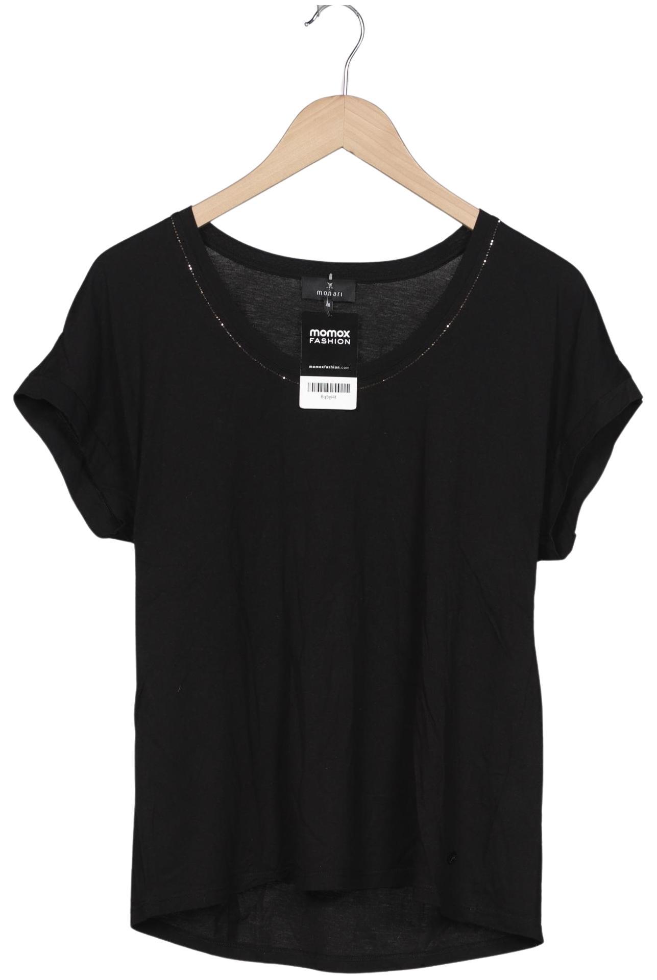 

monari Damen T-Shirt, schwarz, Gr. 40