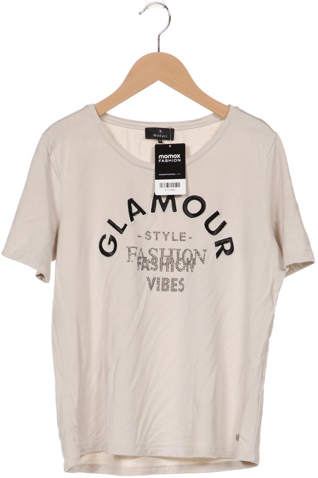 

monari Damen T-Shirt, cremeweiß, Gr. 38