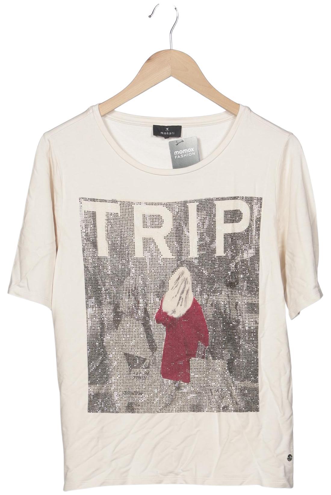 

monari Damen T-Shirt, cremeweiß, Gr. 40