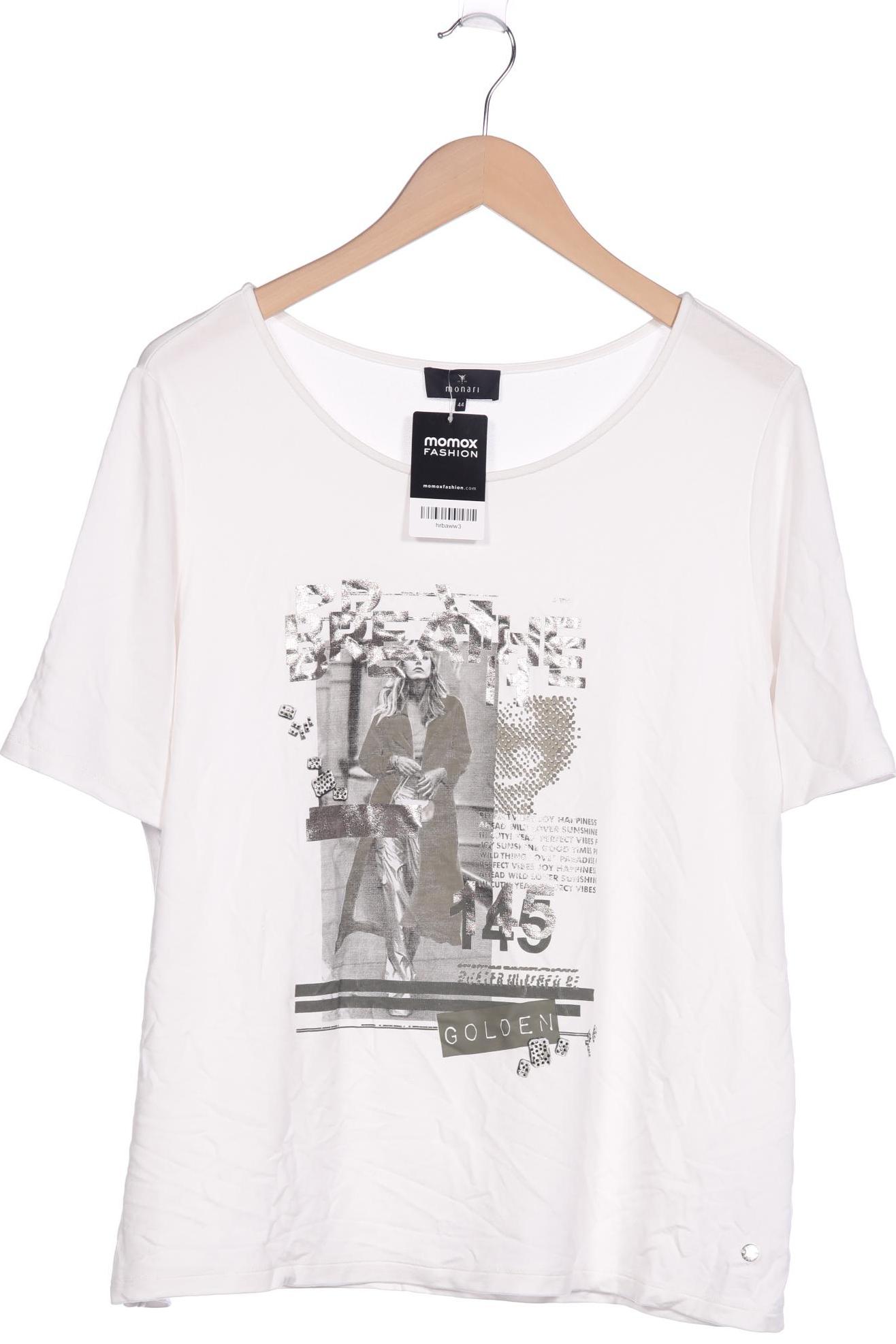 

monari Damen T-Shirt, weiß, Gr. 44