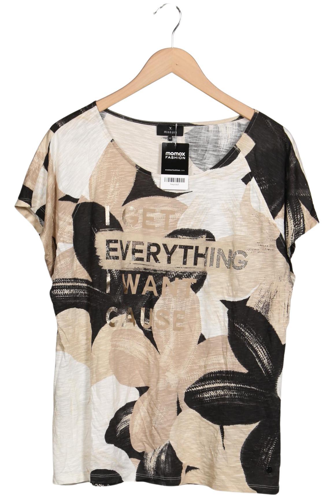 

monari Damen T-Shirt, beige, Gr. 42
