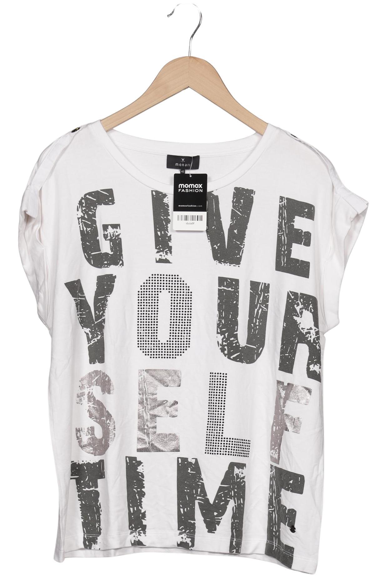 

monari Damen T-Shirt, weiß, Gr. 42