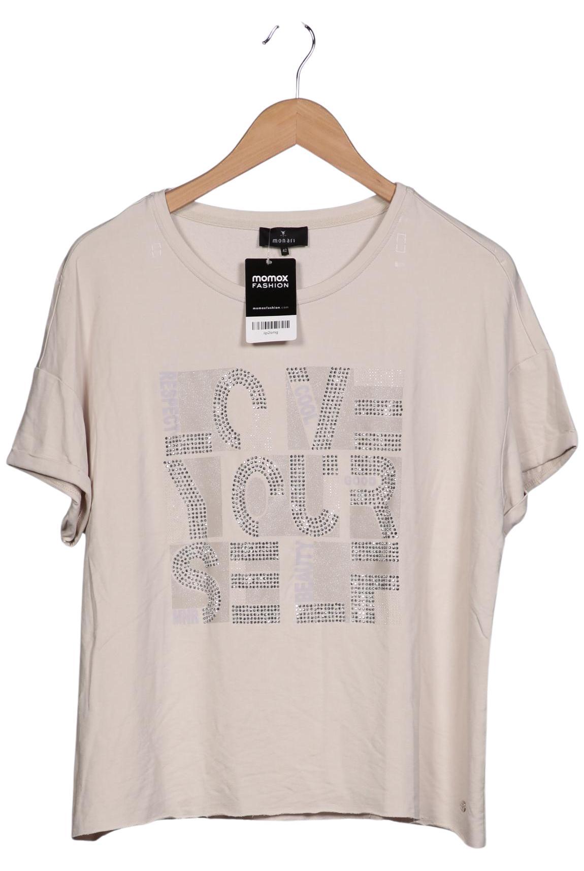 

monari Damen T-Shirt, beige, Gr. 42