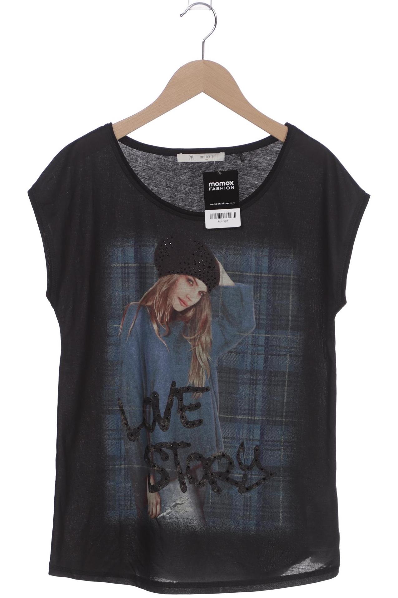 

monari Damen T-Shirt, schwarz, Gr. 36
