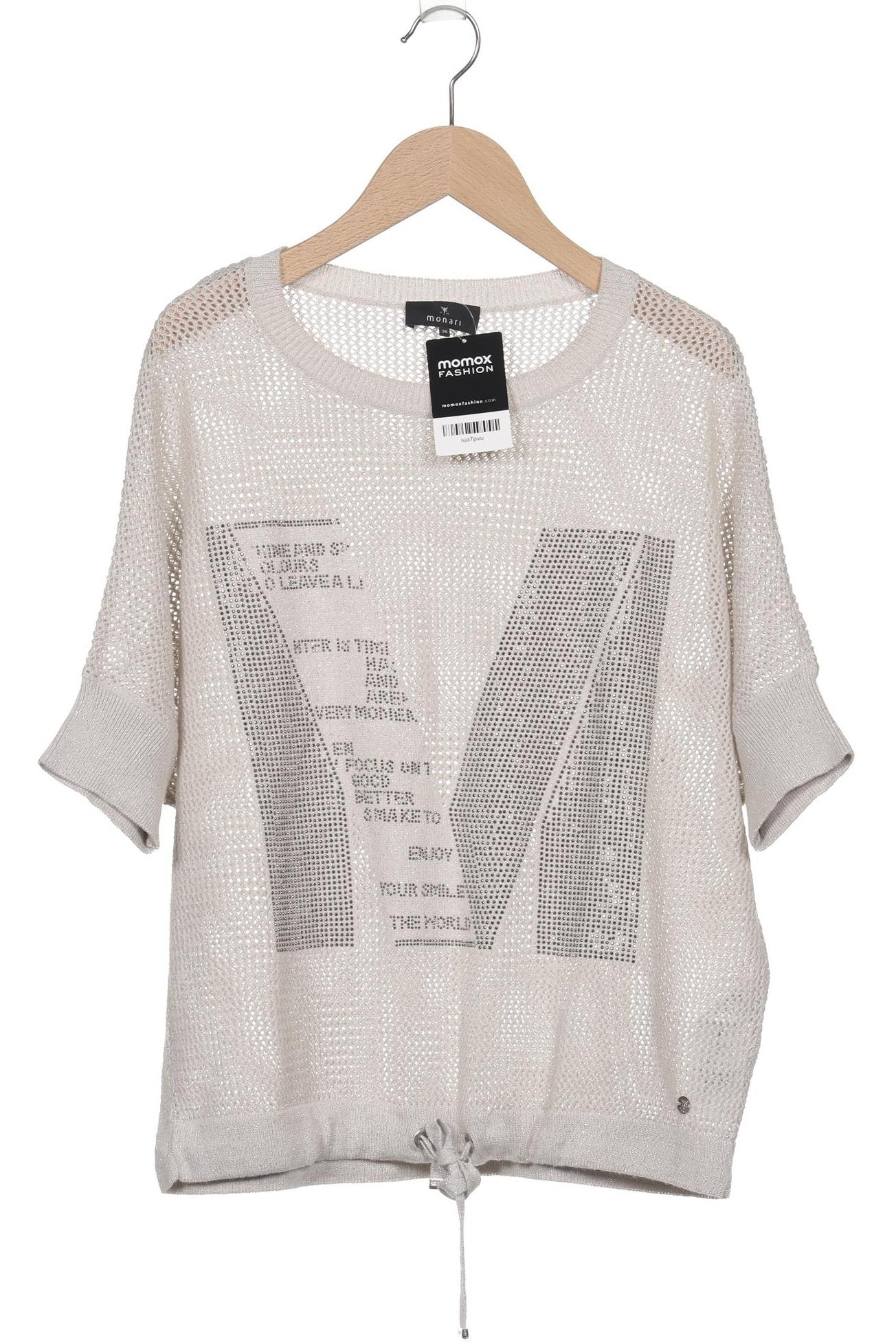 

monari Damen T-Shirt, cremeweiß, Gr. 36
