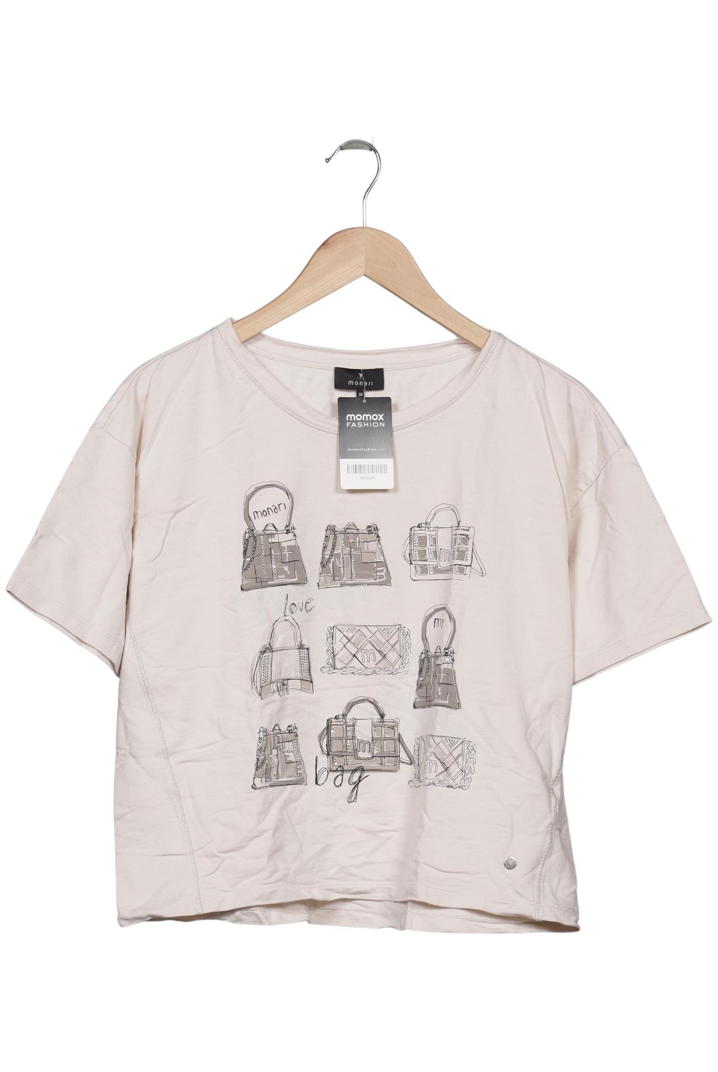 

monari Damen T-Shirt, cremeweiß, Gr. 38