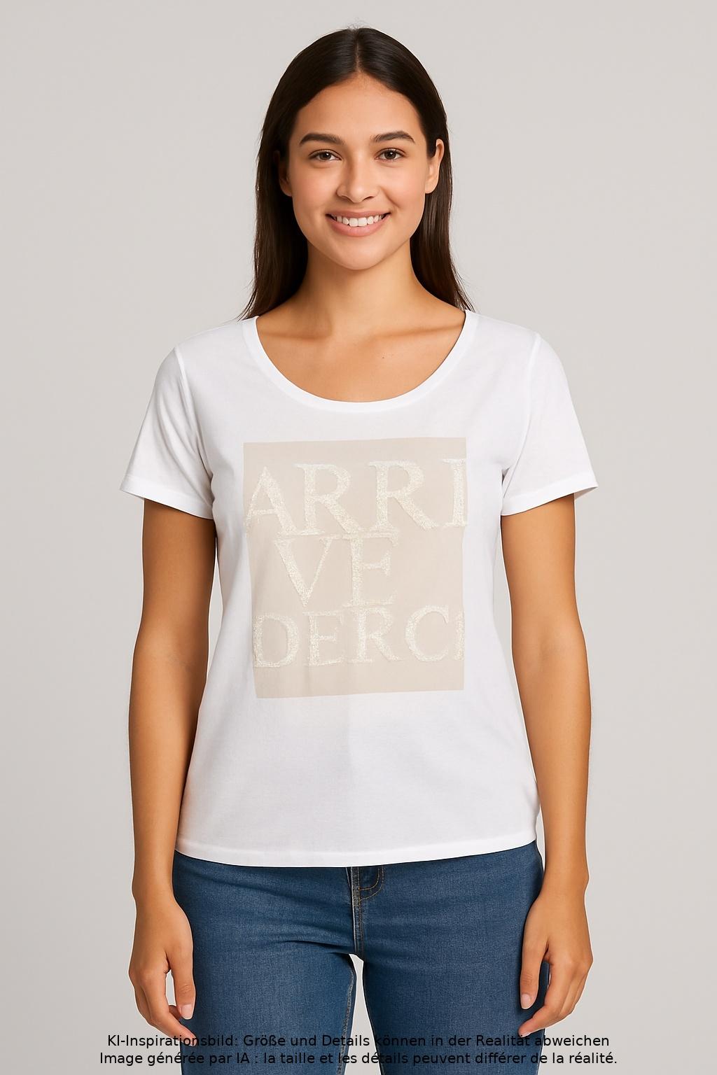 

monari Damen T-Shirt, weiß, Gr. 36