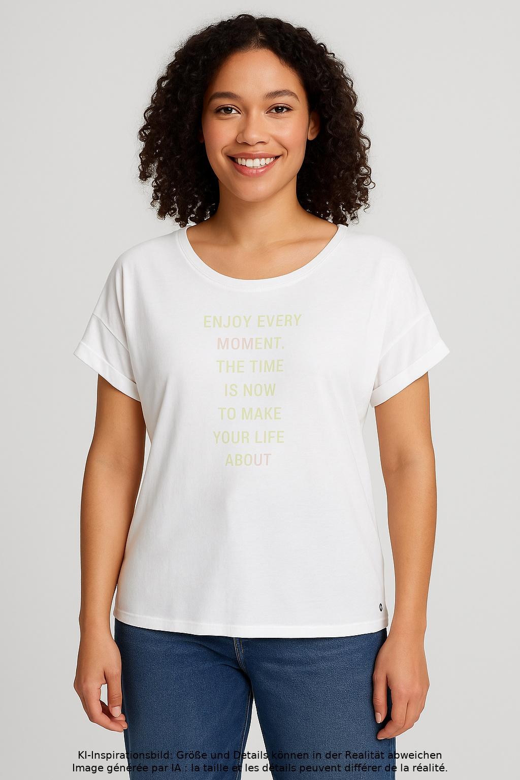 

monari Damen T-Shirt, weiß, Gr. 42