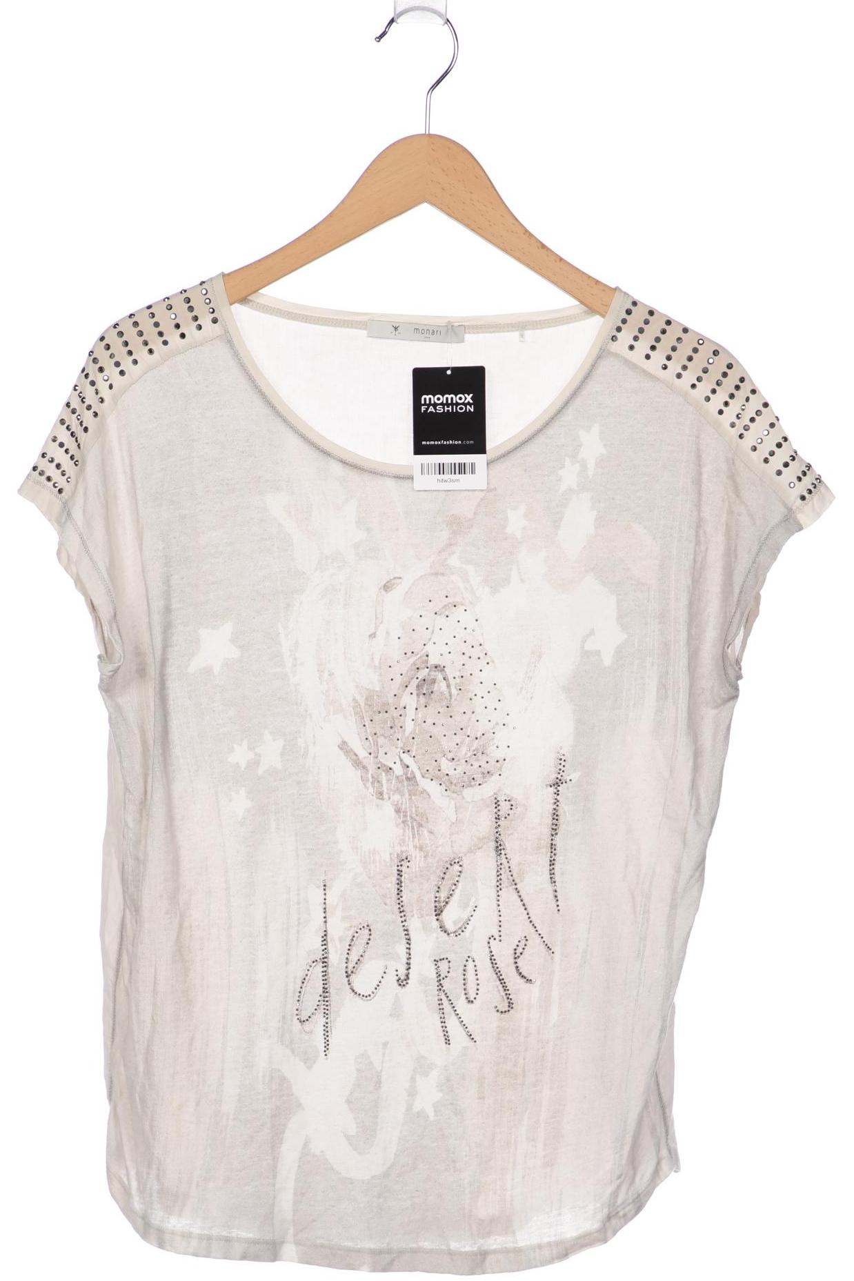 

monari Damen T-Shirt, cremeweiß