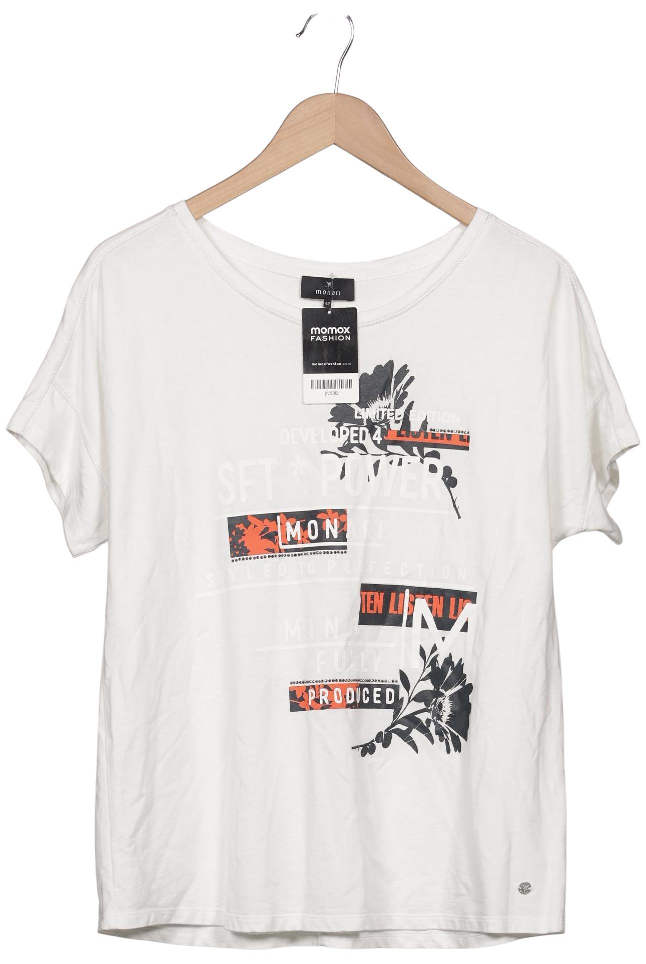 

monari Damen T-Shirt, cremeweiß, Gr. 42