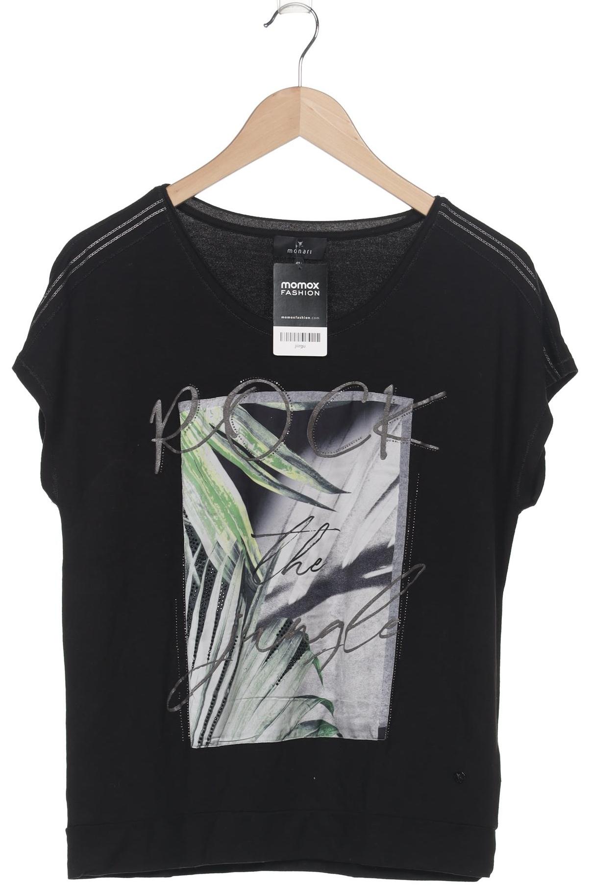 

monari Damen T-Shirt, schwarz, Gr. 40