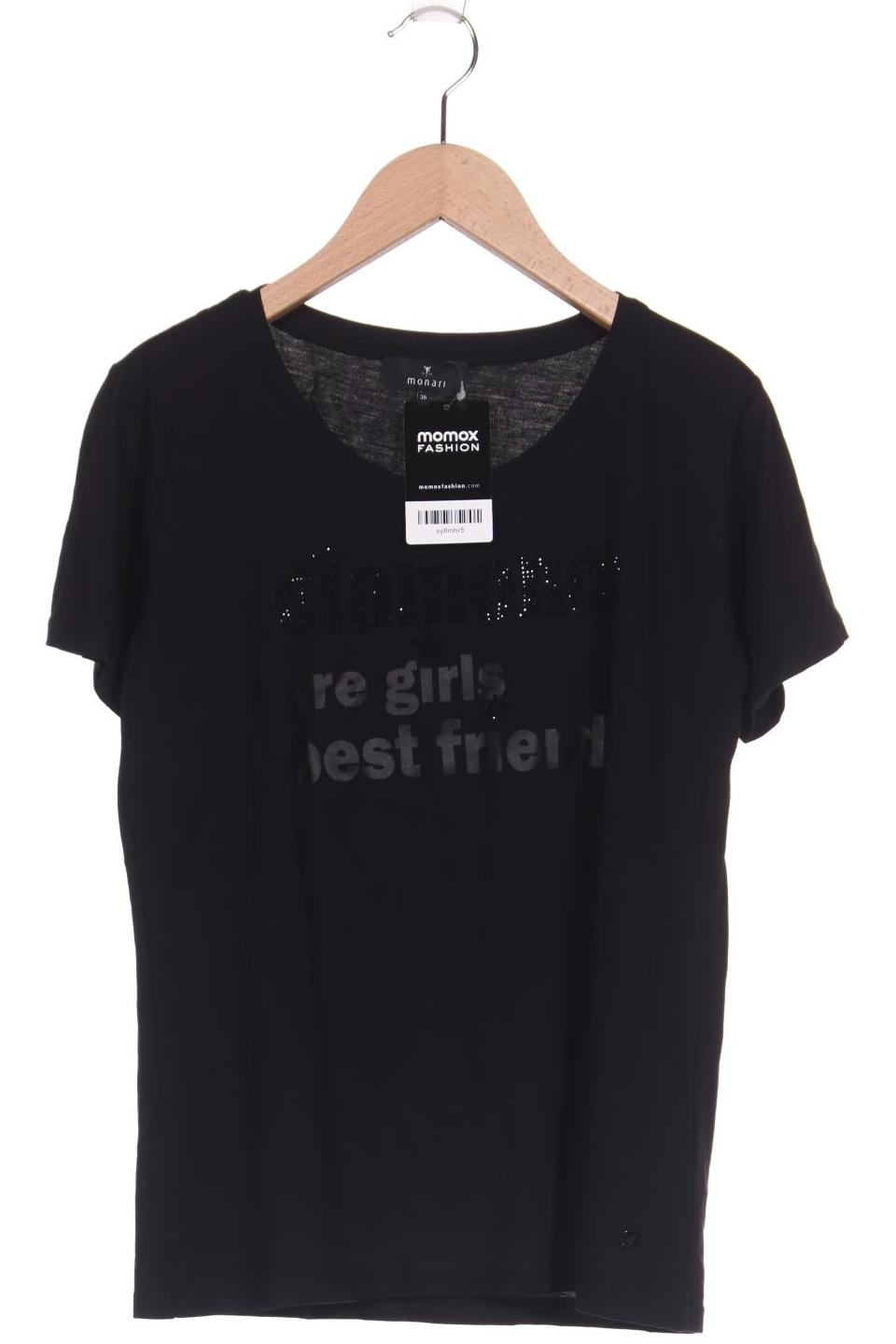 

monari Damen T-Shirt, schwarz, Gr. 36