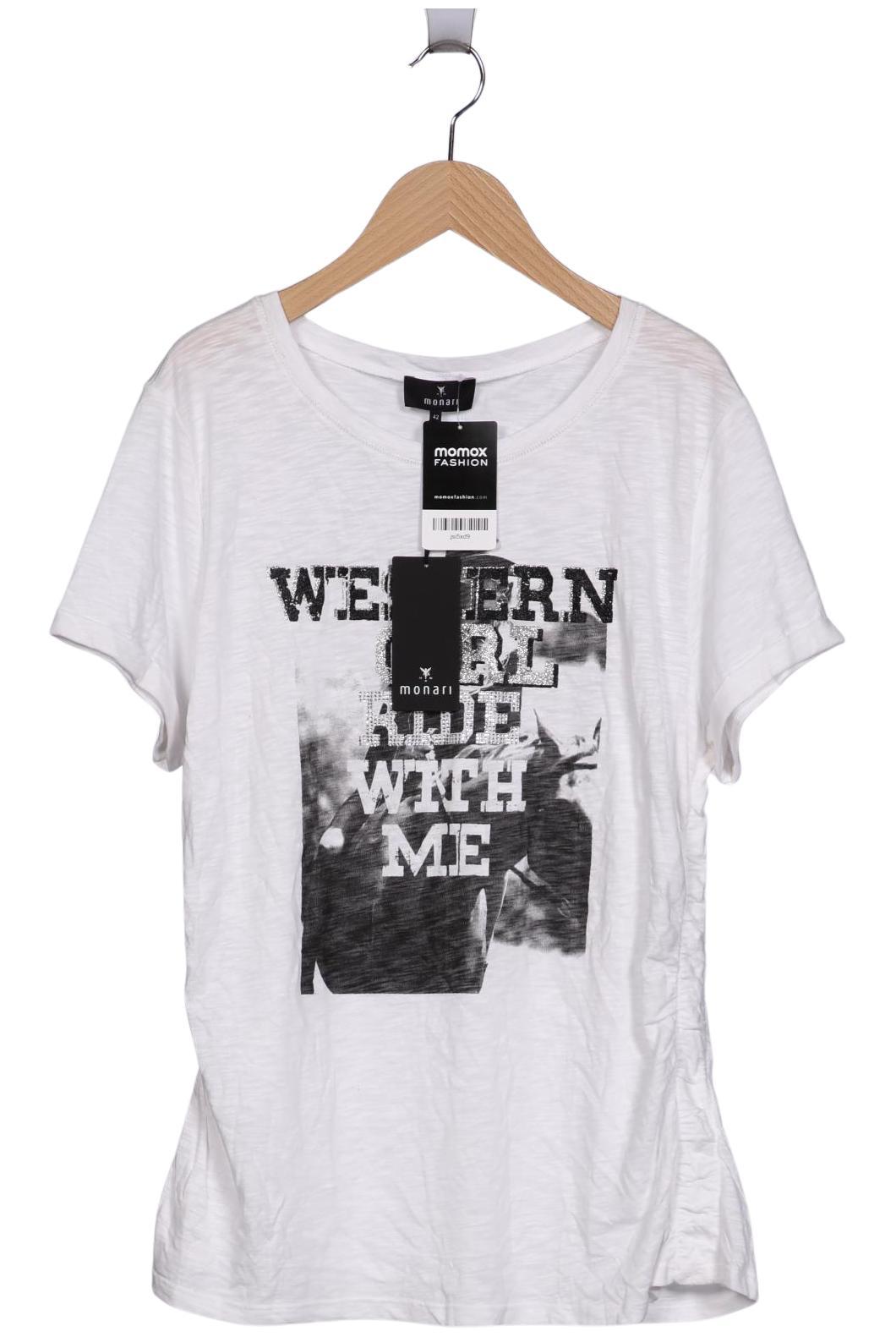 

monari Damen T-Shirt, weiß, Gr. 42