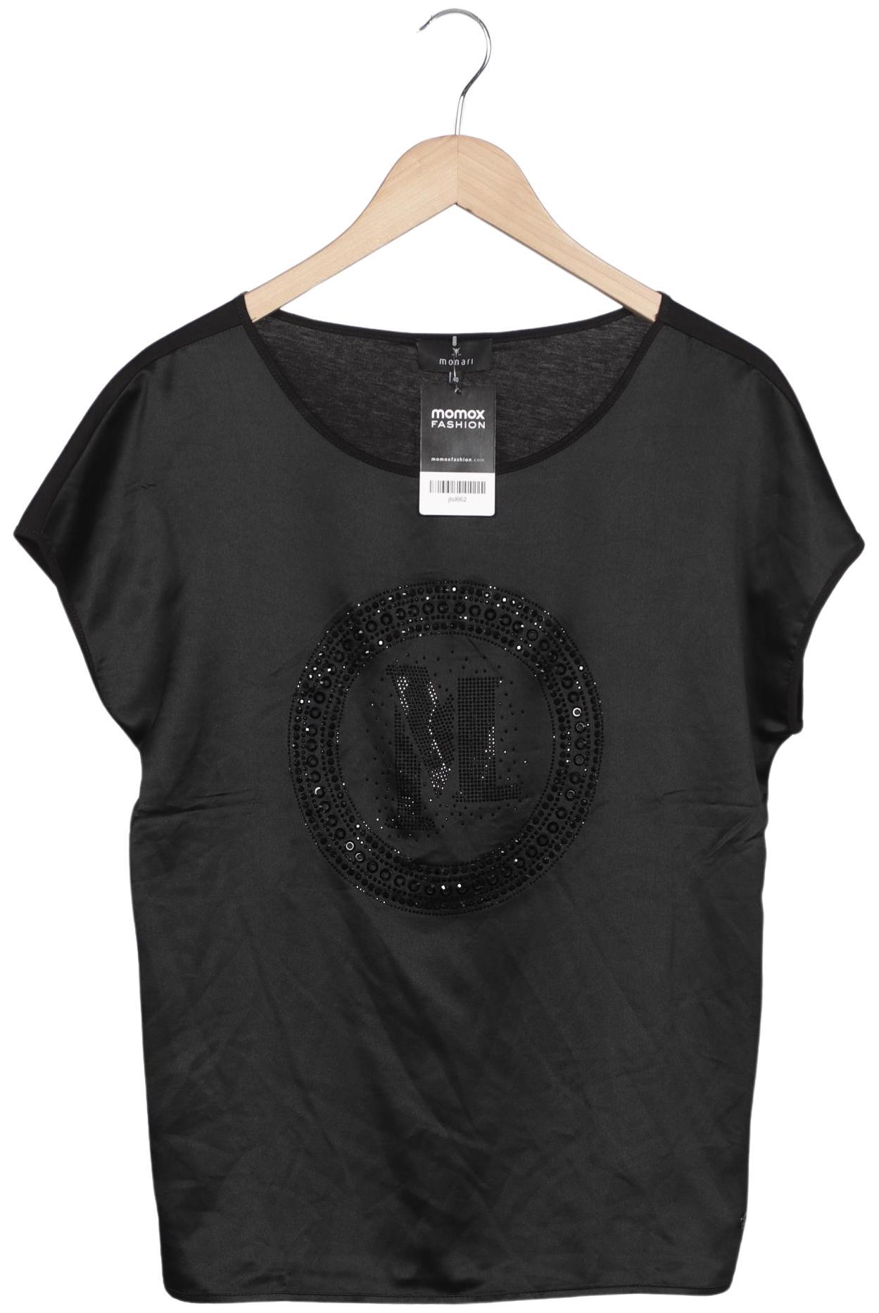 

monari Damen T-Shirt, schwarz, Gr. 40