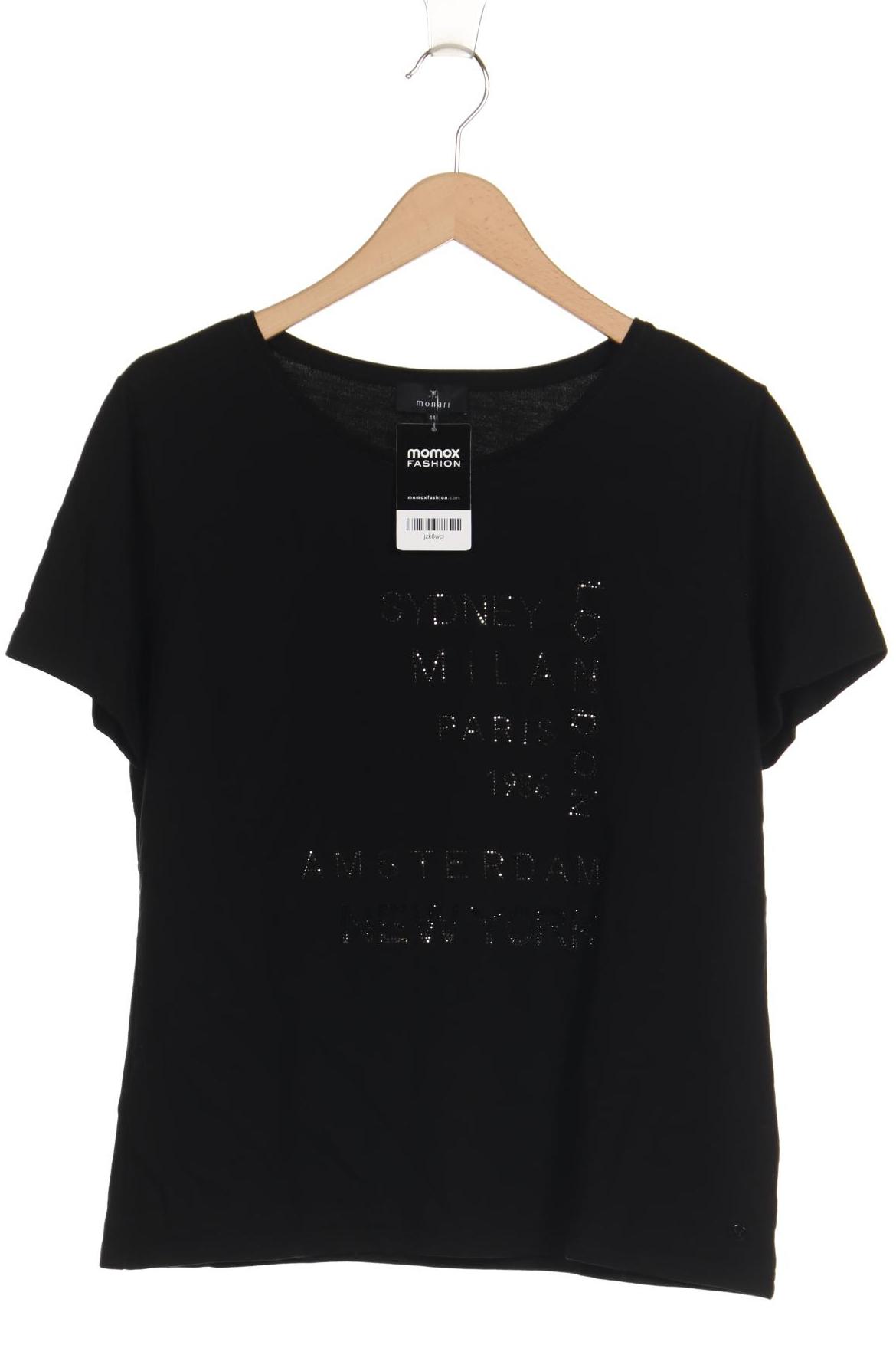 

monari Damen T-Shirt, schwarz, Gr. 44