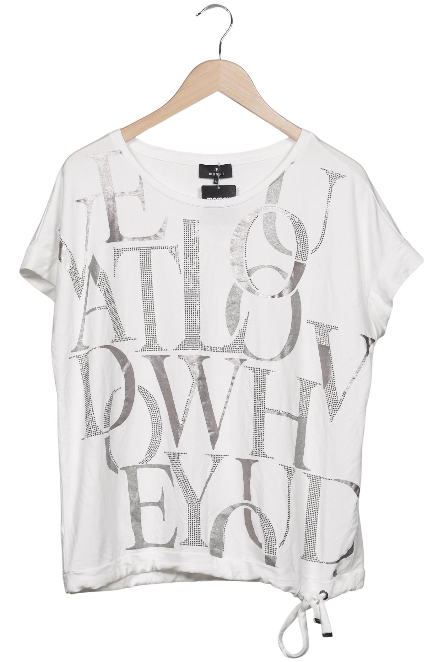 

monari Damen T-Shirt, weiß, Gr. 42