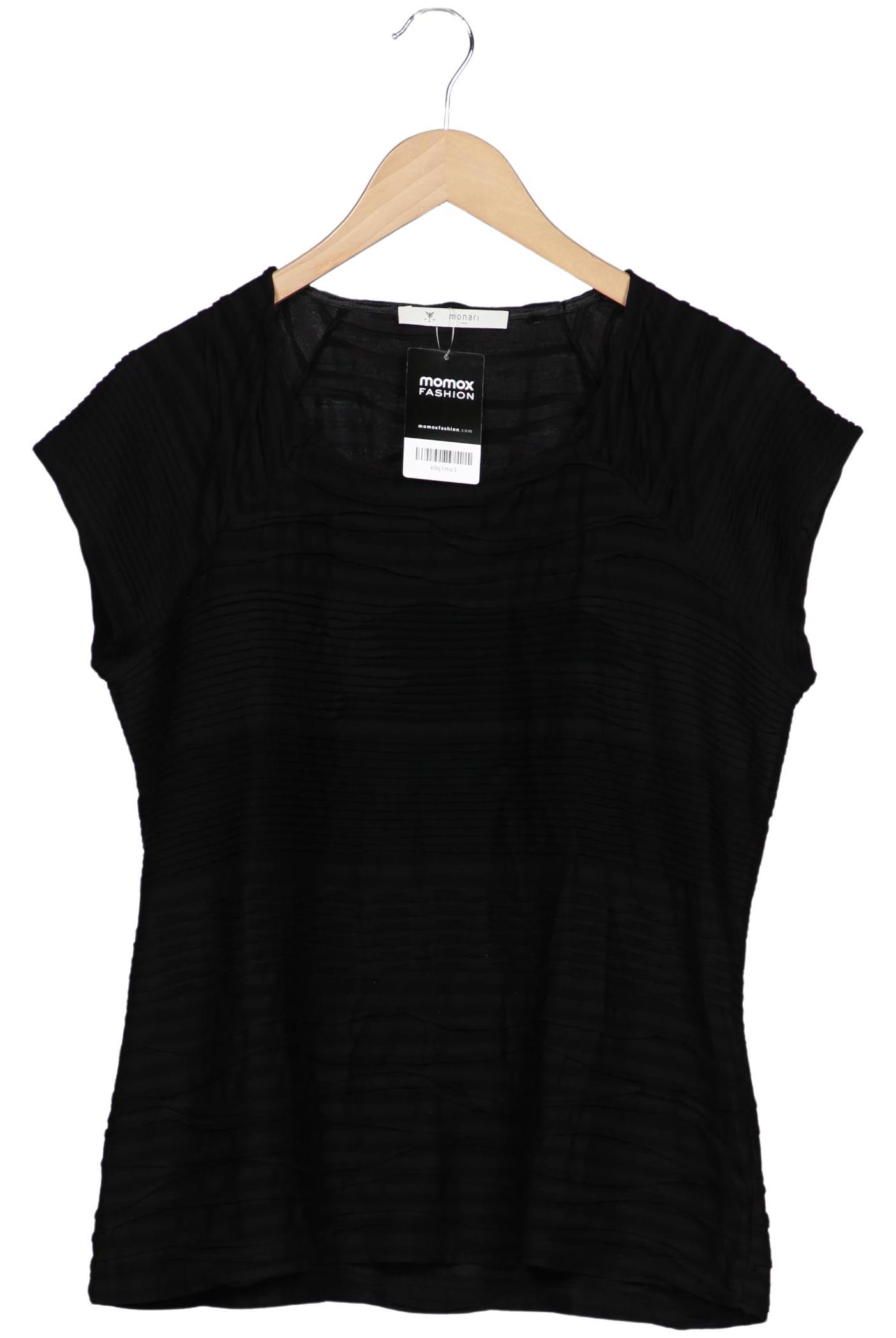 

monari Damen T-Shirt, schwarz, Gr. 46