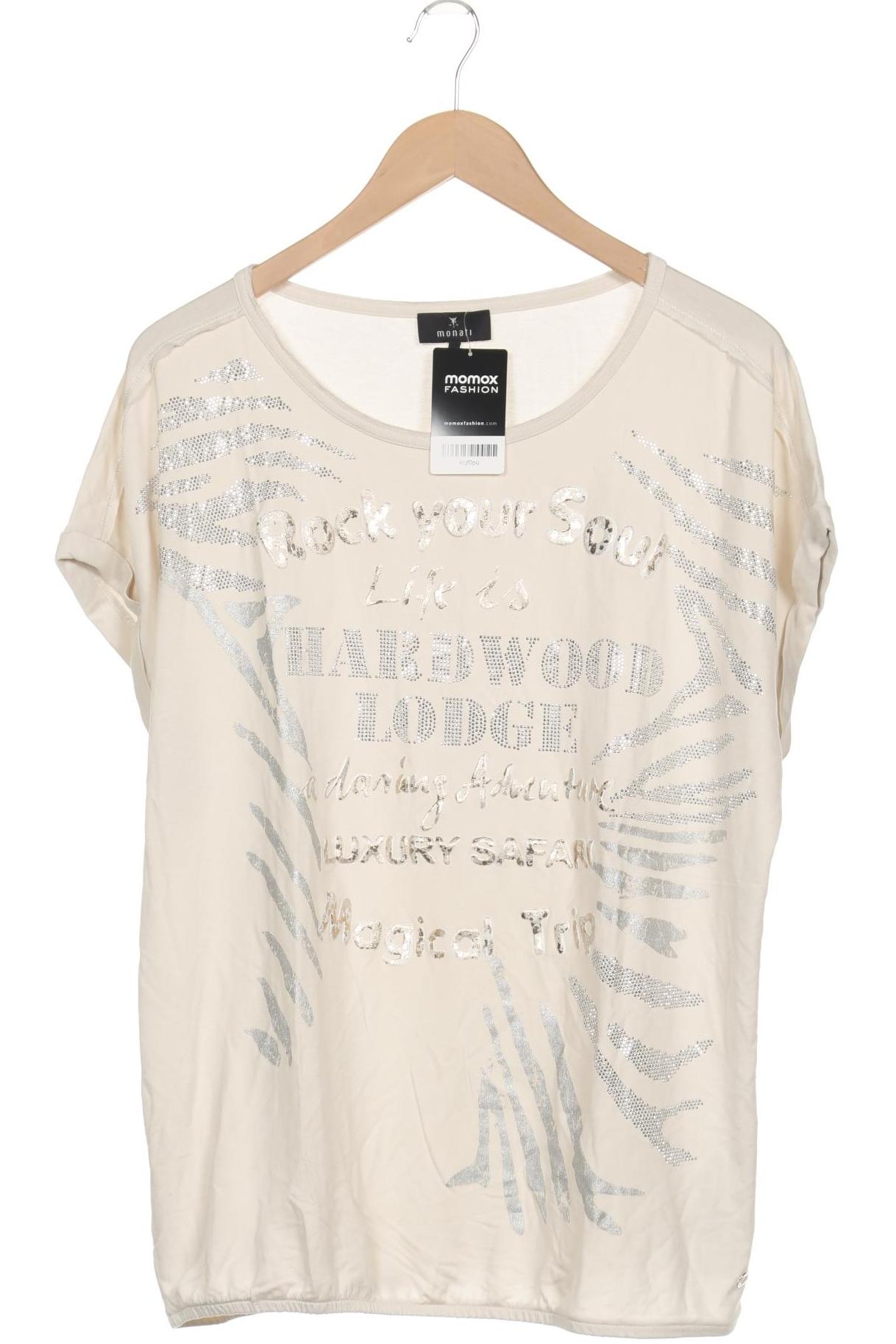 

monari Damen T-Shirt, beige, Gr. 42