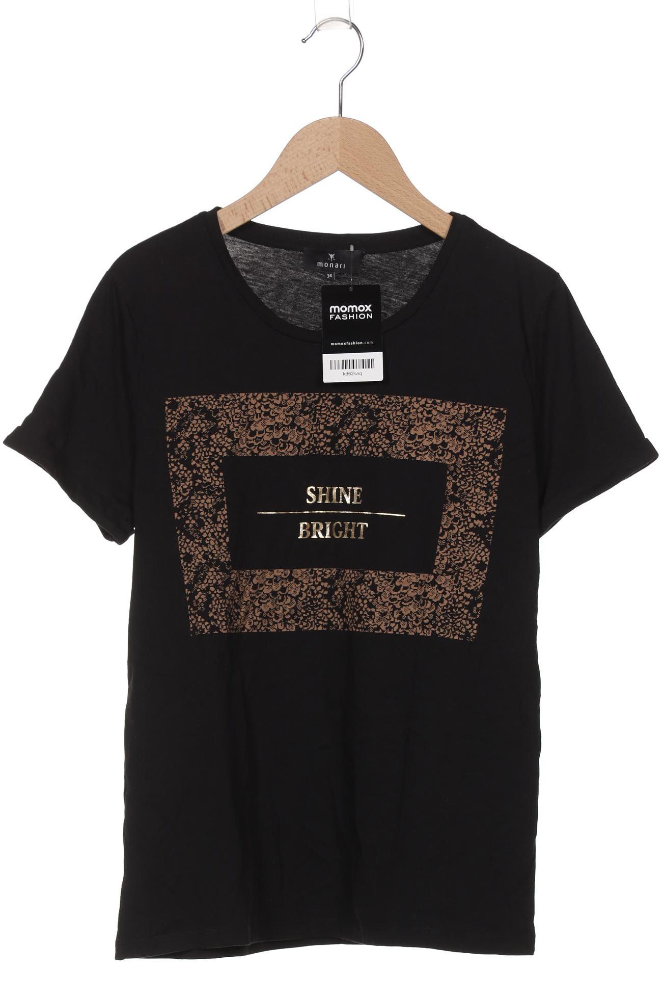 

monari Damen T-Shirt, schwarz, Gr. 36