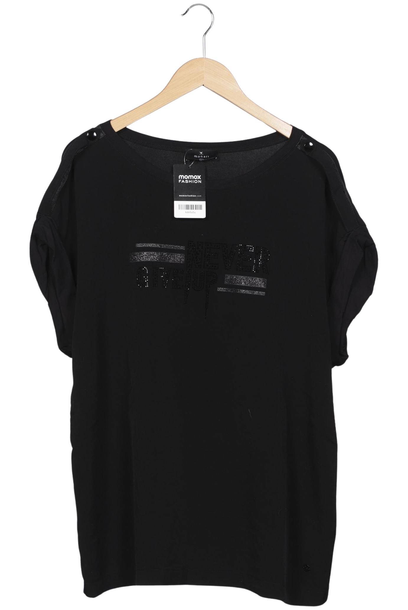 

monari Damen T-Shirt, schwarz, Gr. 46