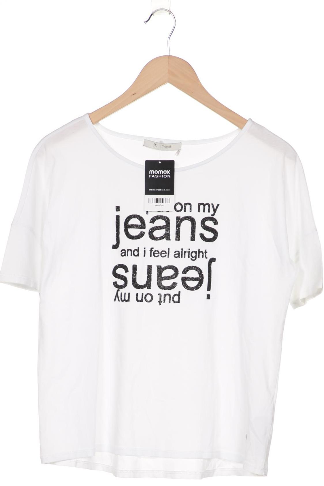

monari Damen T-Shirt, weiß