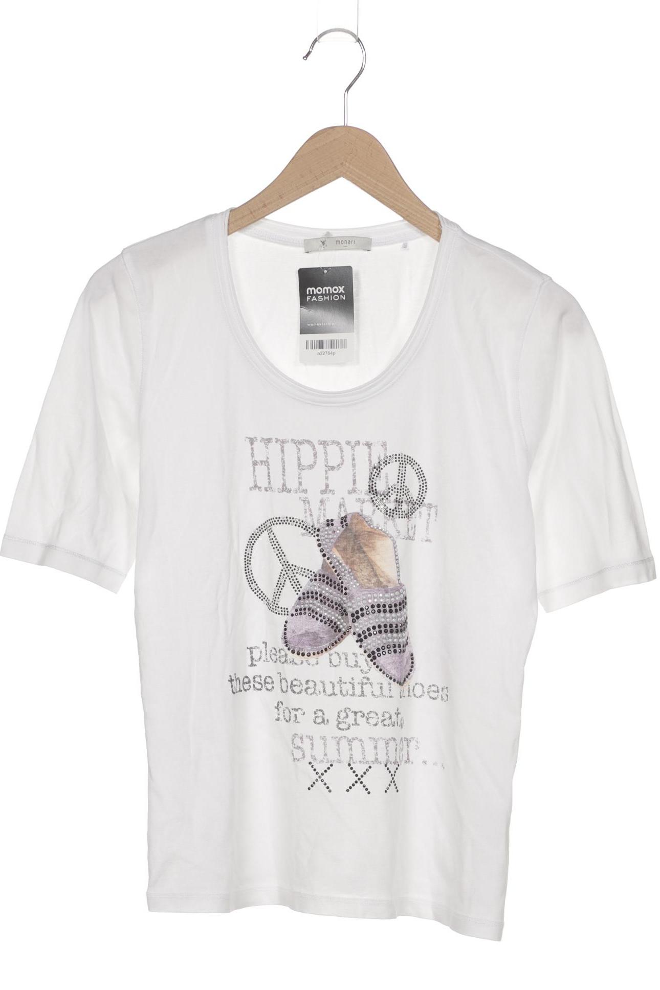 

monari Damen T-Shirt, weiß, Gr. 38