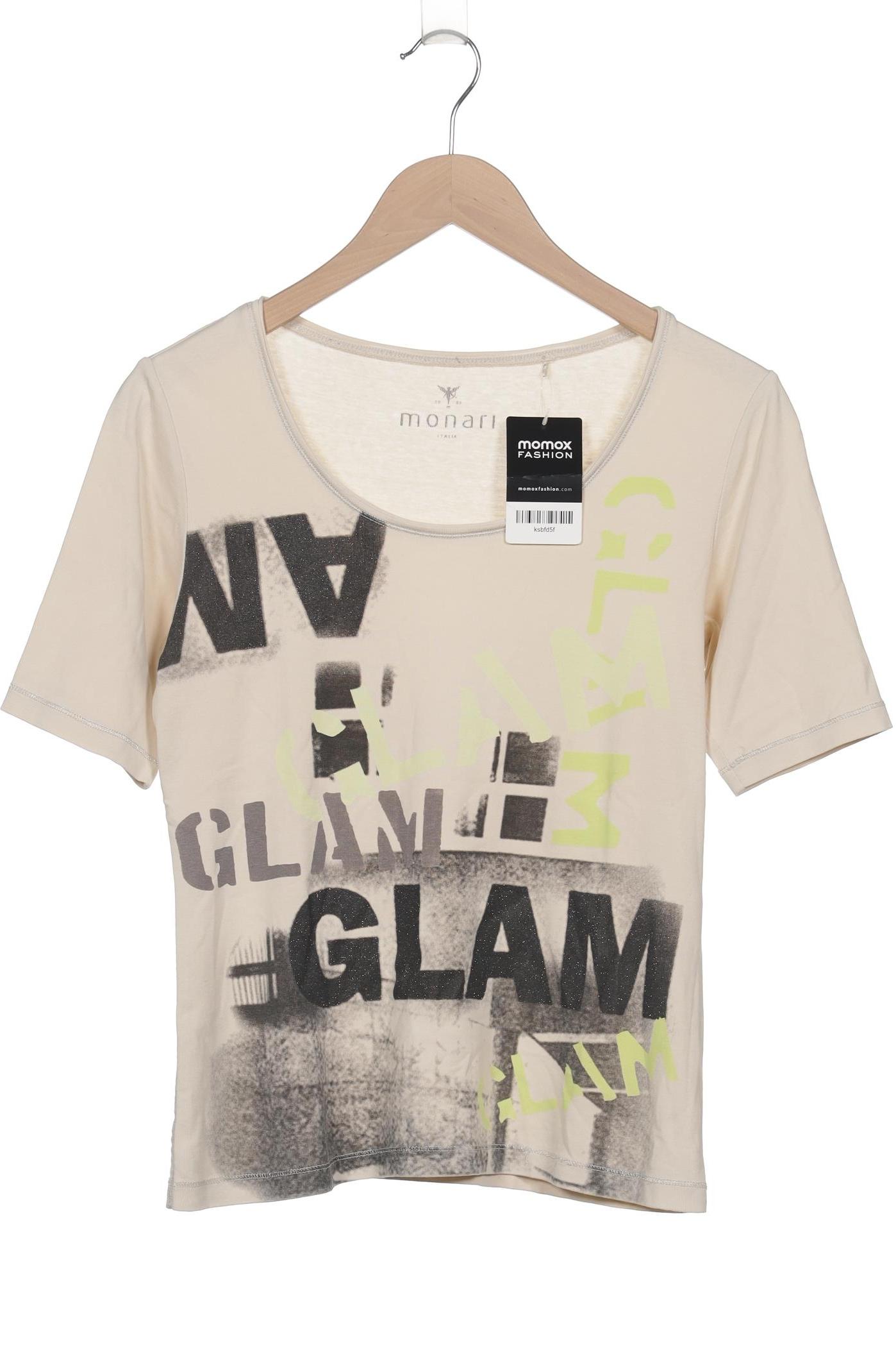 

monari Damen T-Shirt, beige, Gr. 38