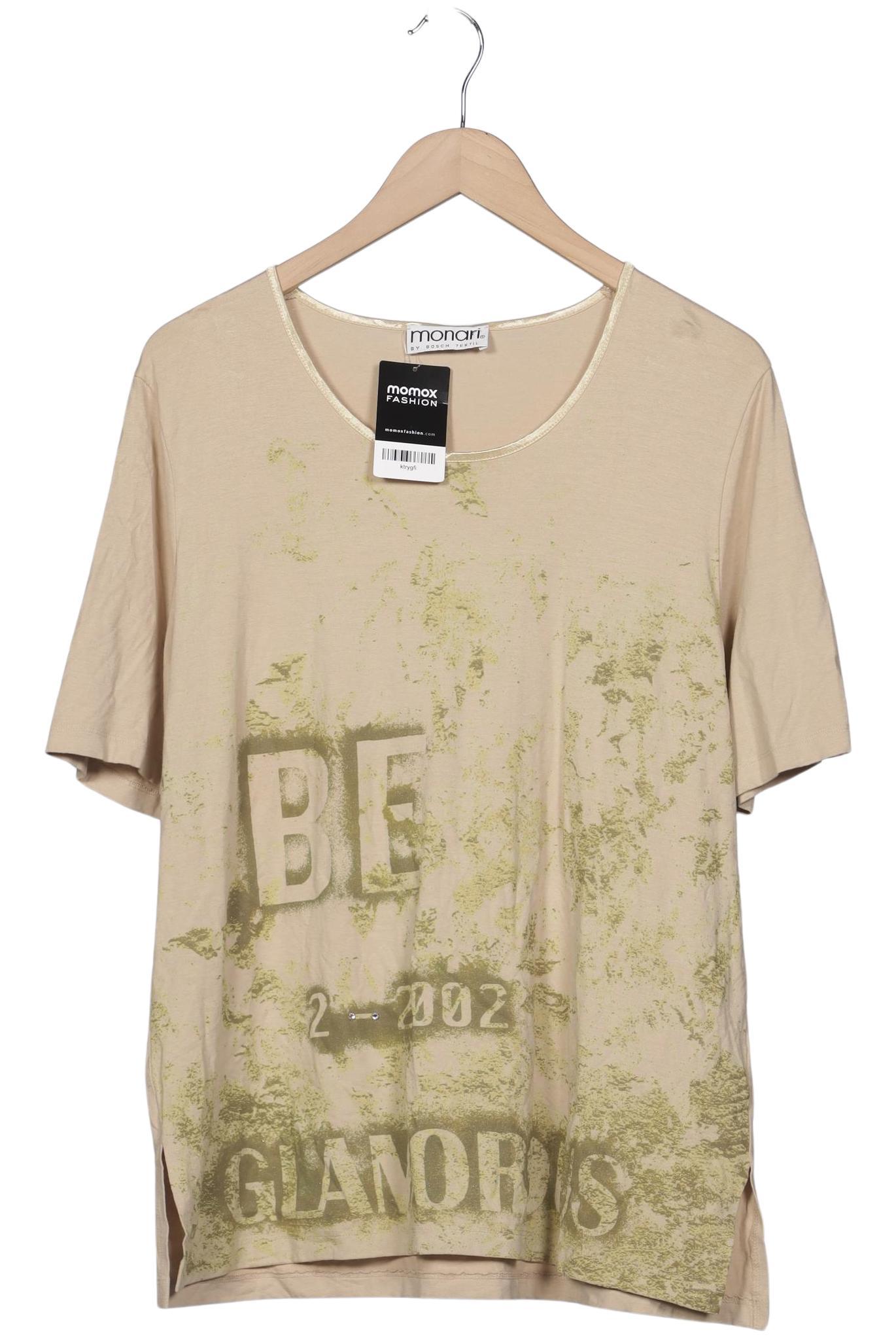 

monari Damen T-Shirt, beige, Gr. 46