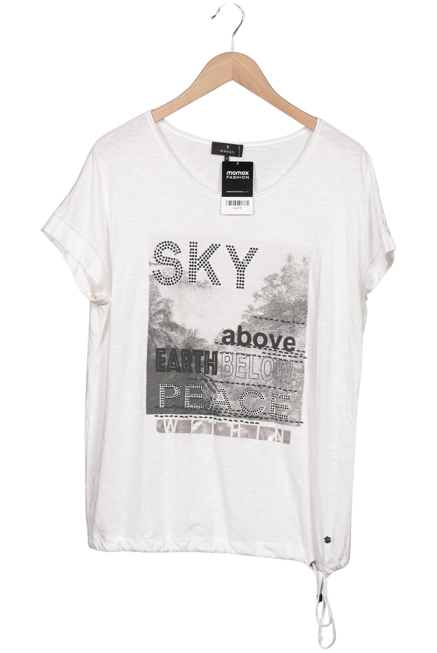 

monari Damen T-Shirt, weiß, Gr. 44