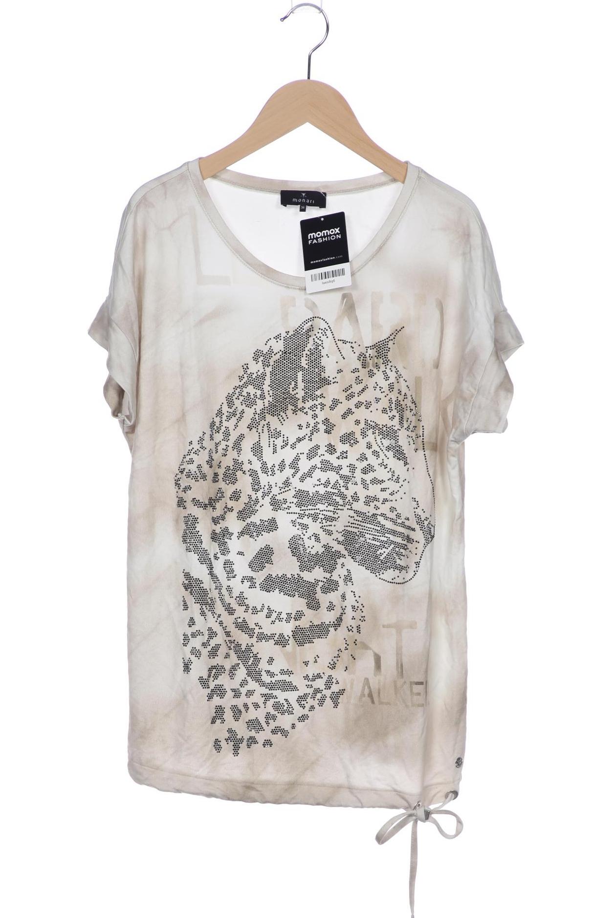

monari Damen T-Shirt, beige, Gr. 36