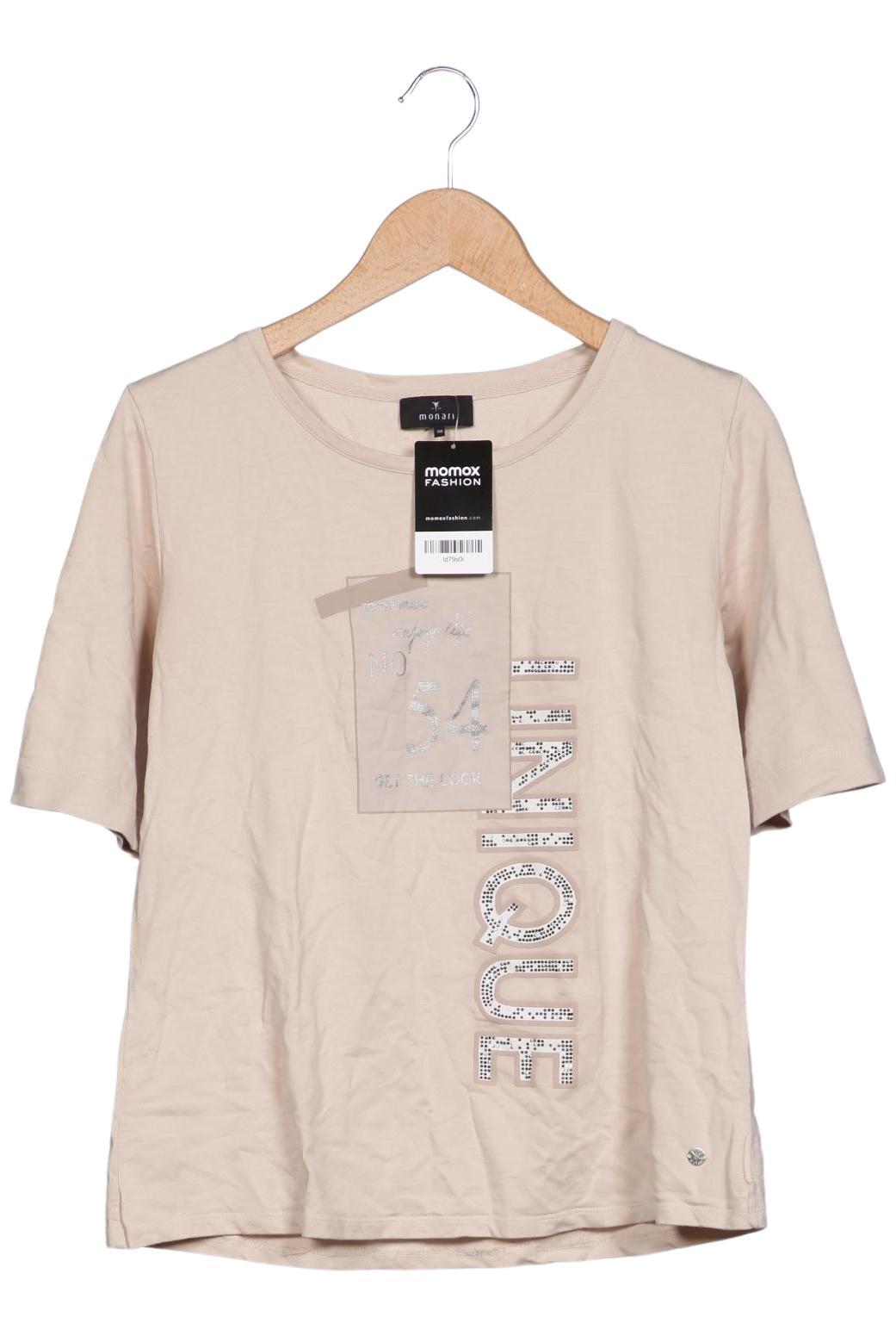 

monari Damen T-Shirt, beige, Gr. 38