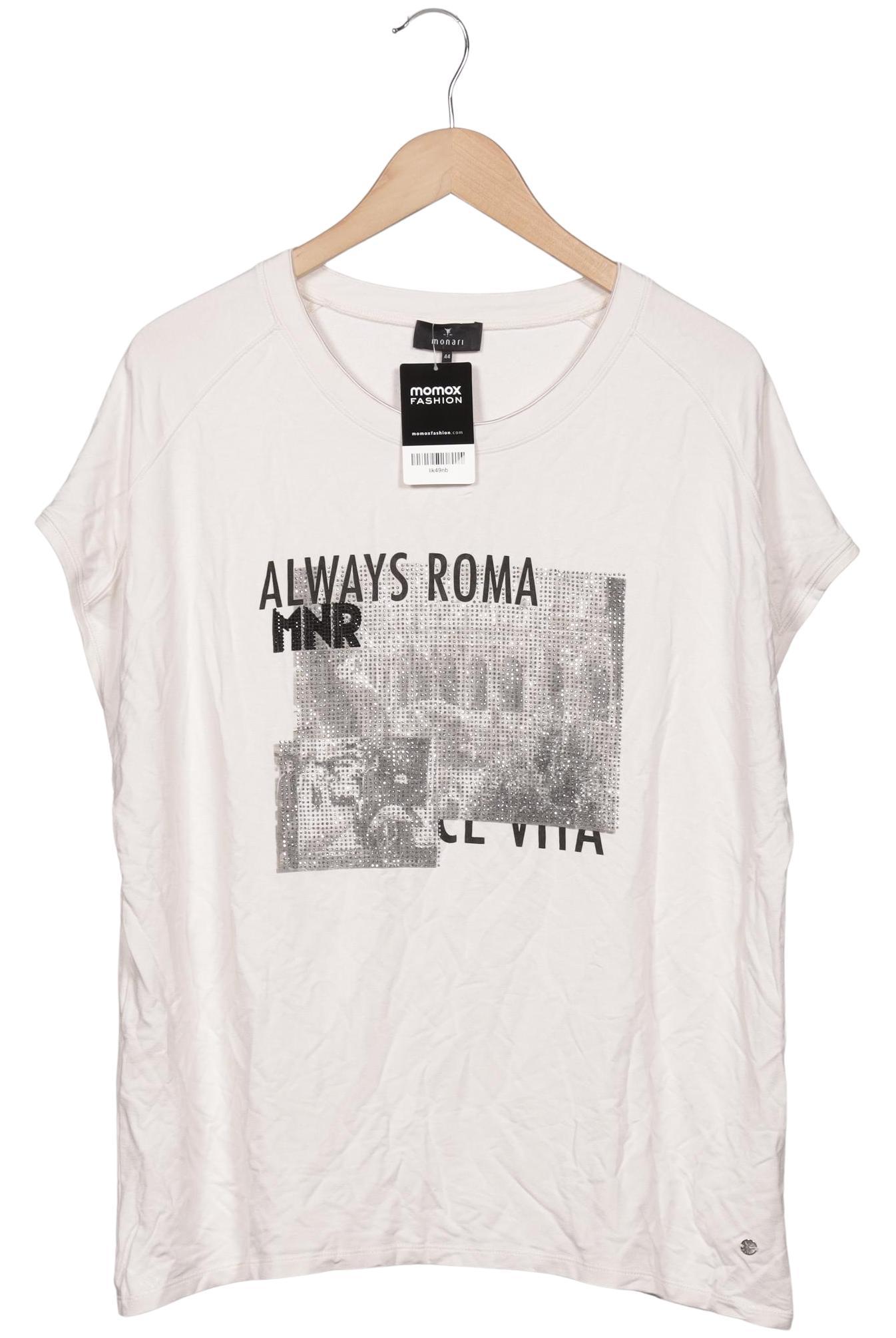 

monari Damen T-Shirt, cremeweiß, Gr. 44
