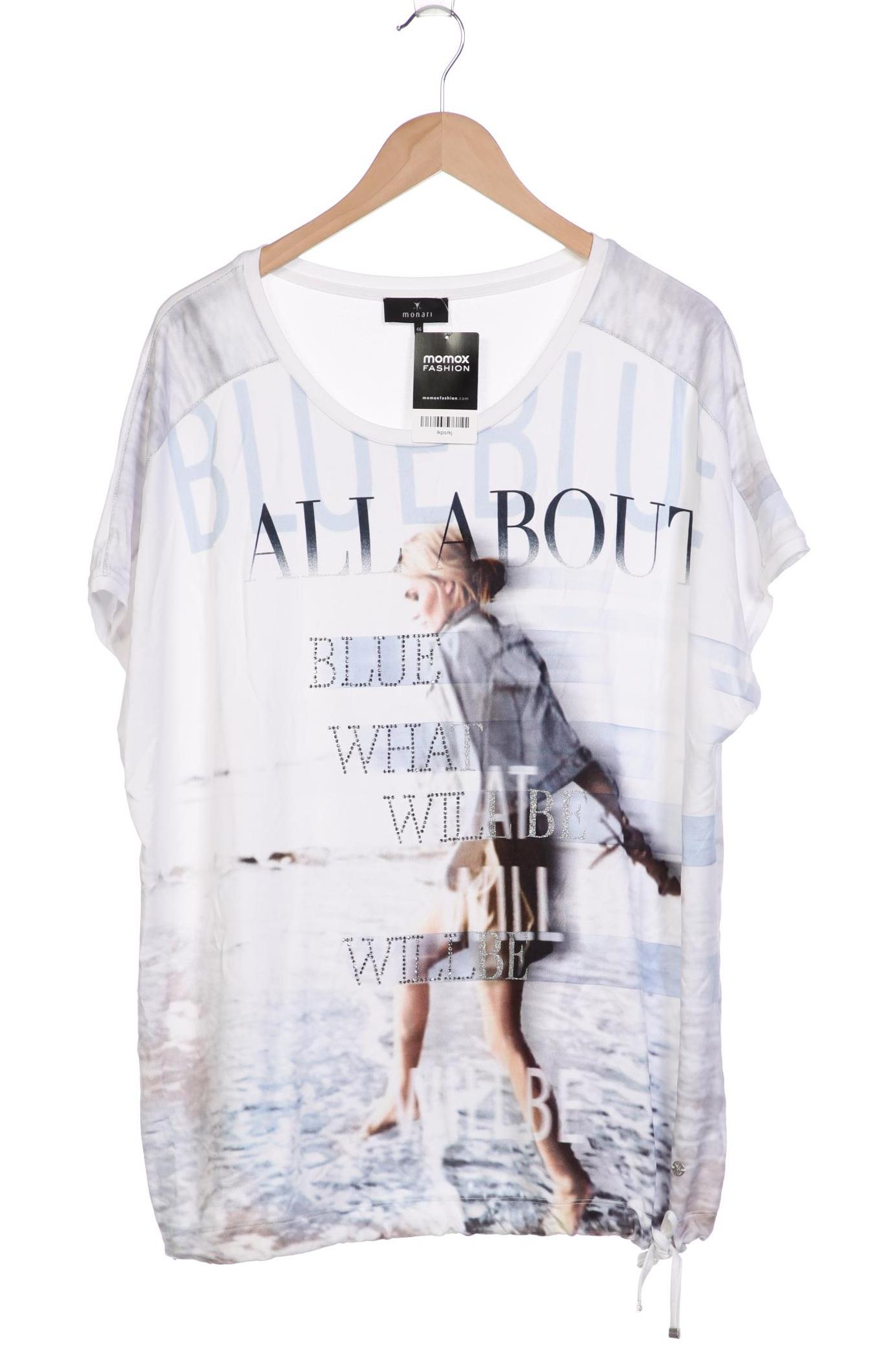 

monari Damen T-Shirt, weiß, Gr. 46