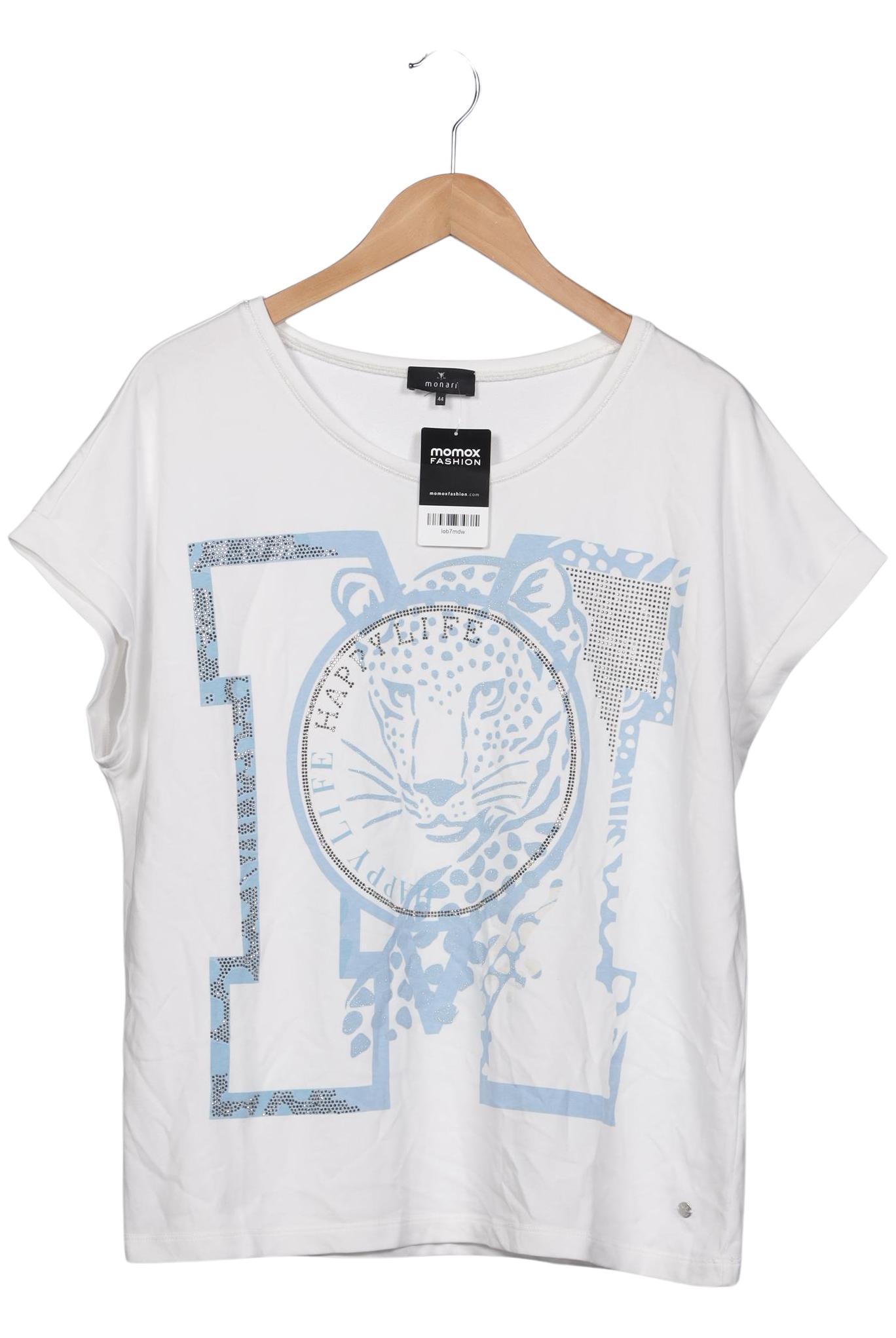 

monari Damen T-Shirt, weiß, Gr. 44