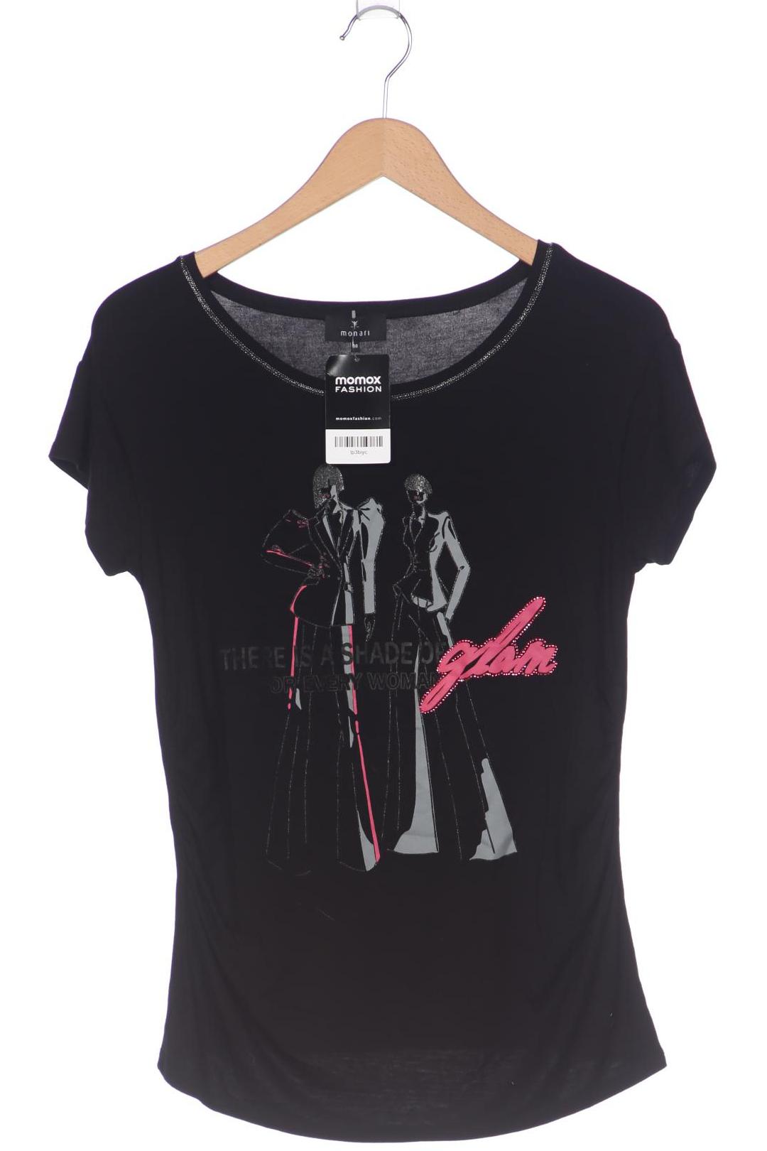 

monari Damen T-Shirt, schwarz, Gr. 38