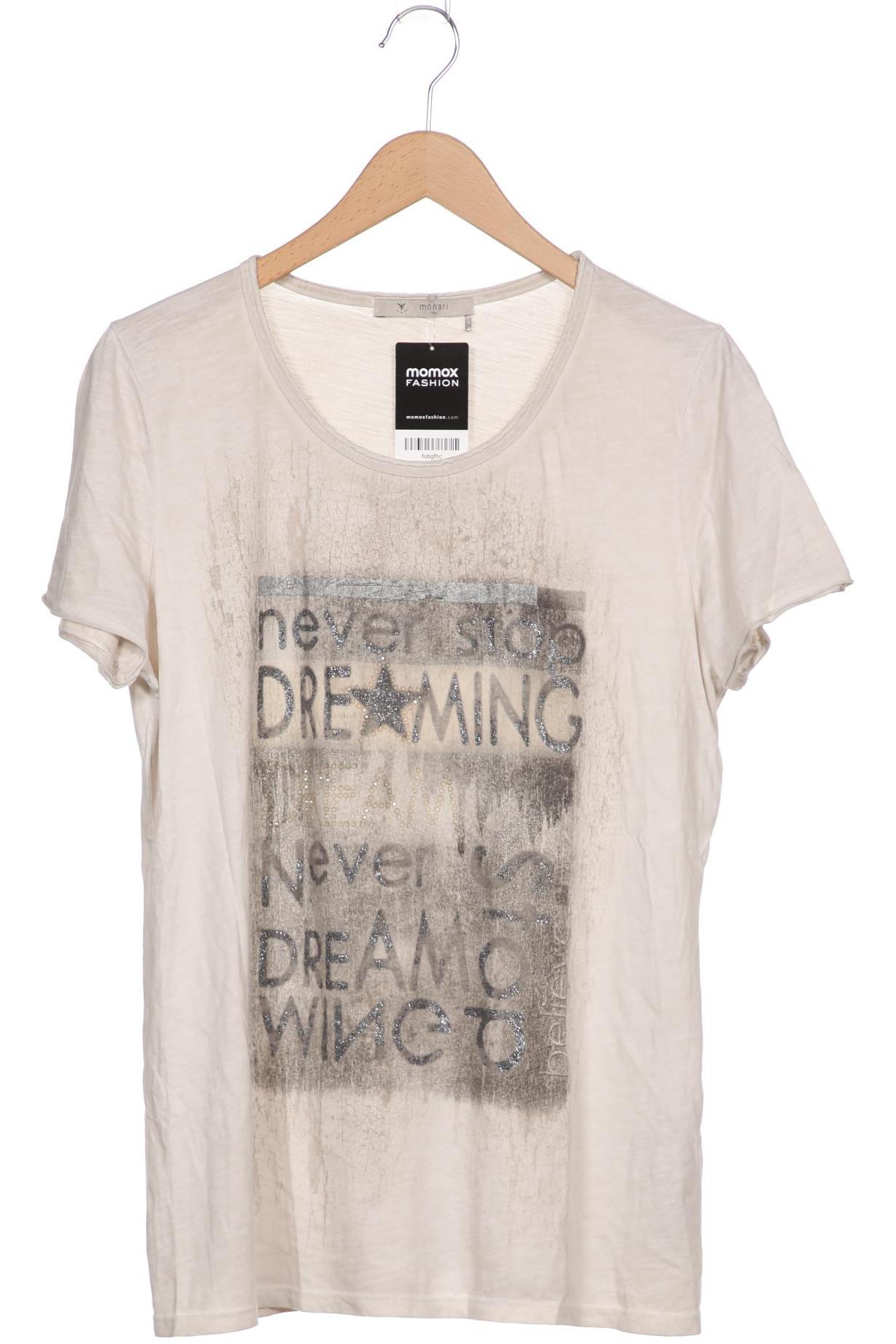 

monari Damen T-Shirt, cremeweiß, Gr. 42
