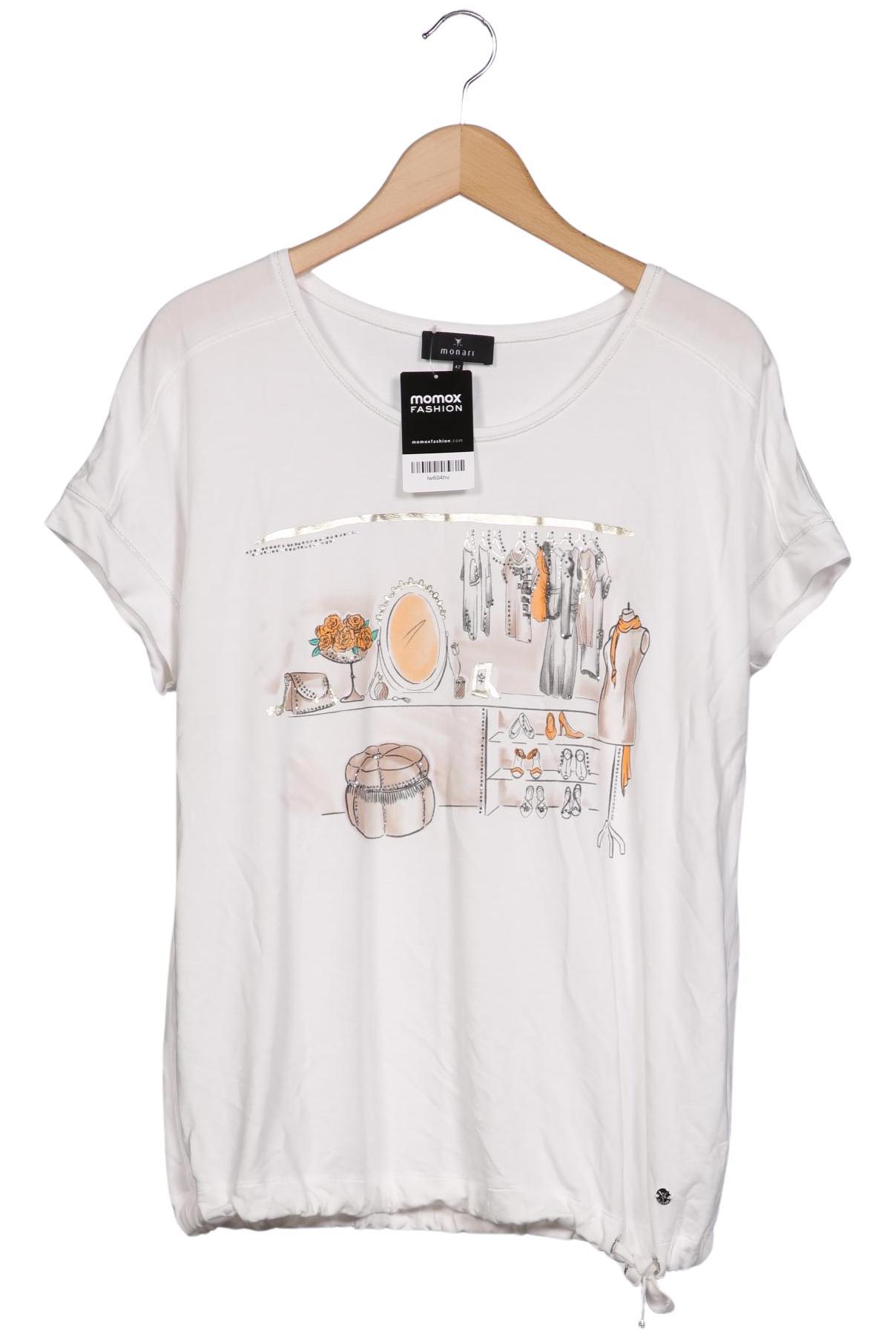 

monari Damen T-Shirt, weiß, Gr. 42