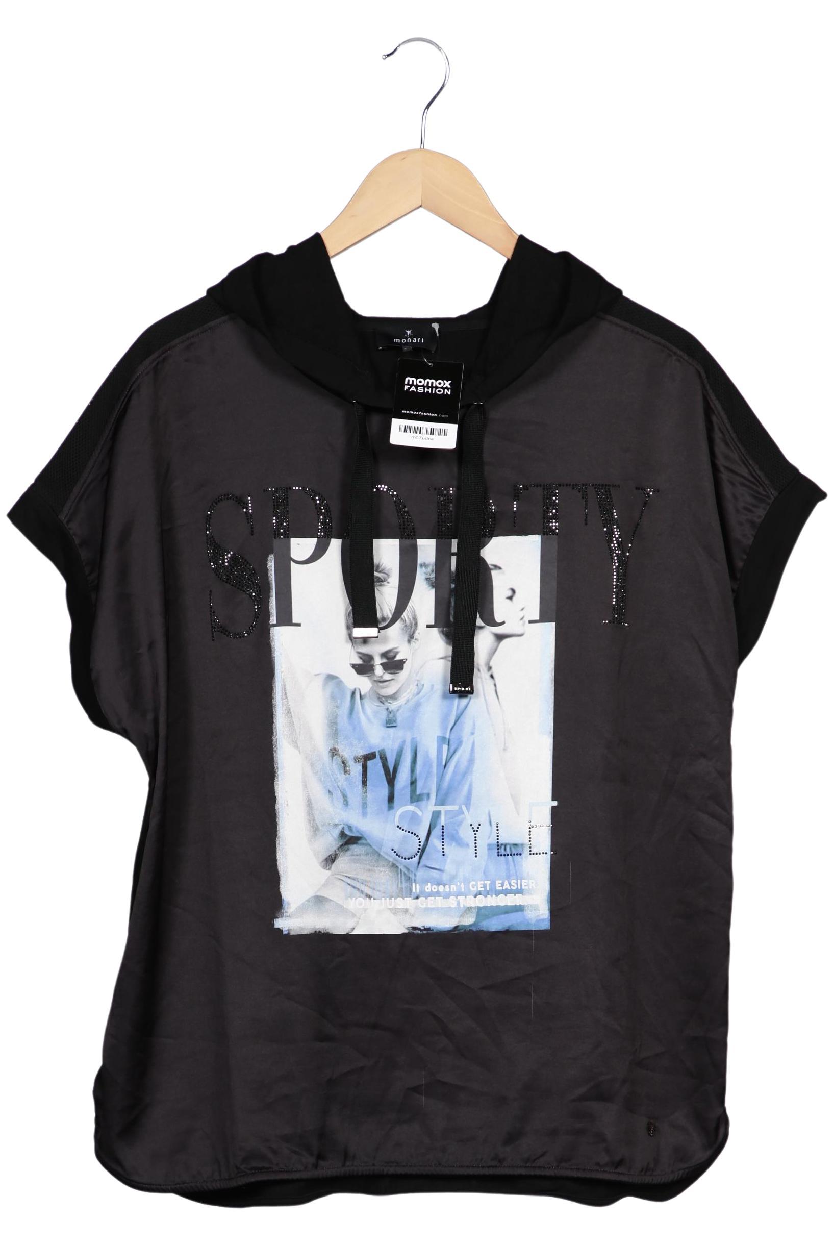 

monari Damen T-Shirt, schwarz, Gr. 44