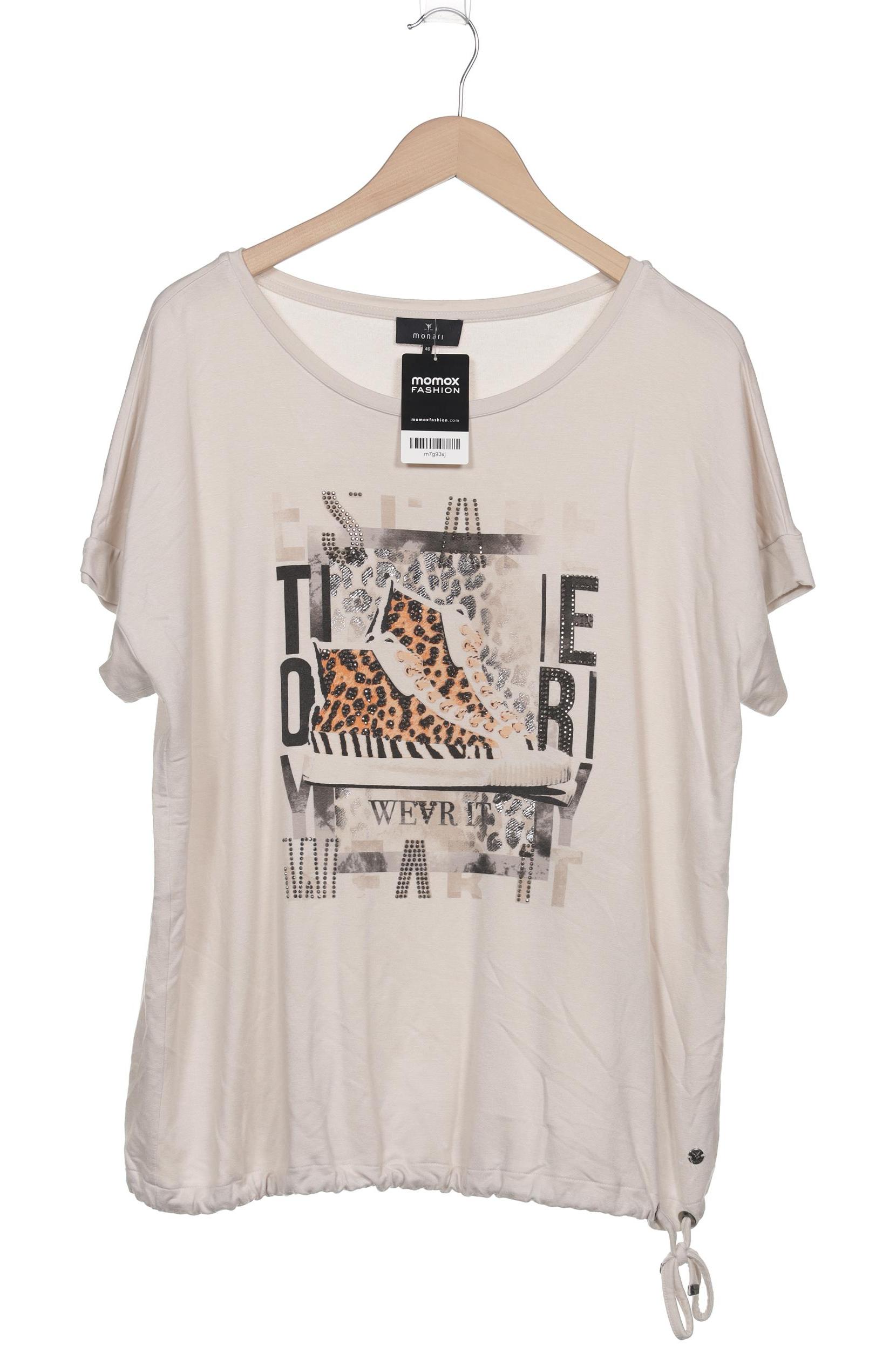 

monari Damen T-Shirt, beige, Gr. 46