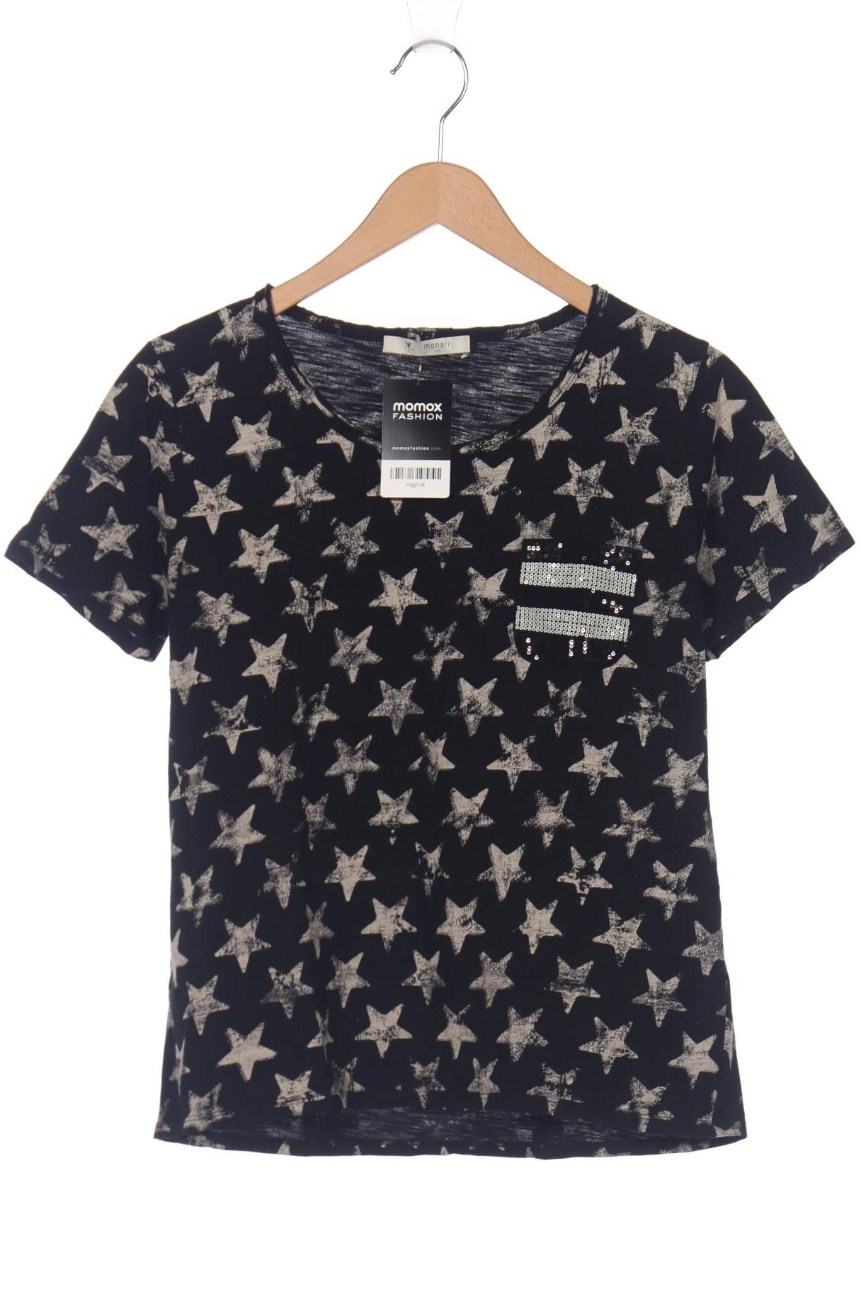 

monari Damen T-Shirt, schwarz, Gr. 38