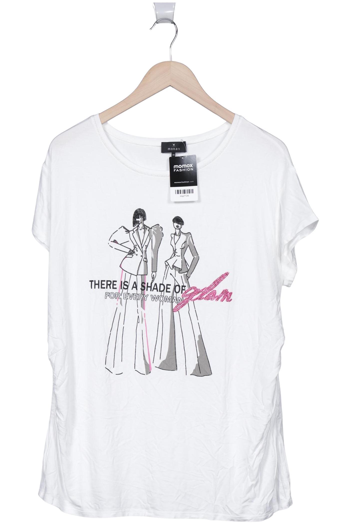 

monari Damen T-Shirt, weiß, Gr. 46