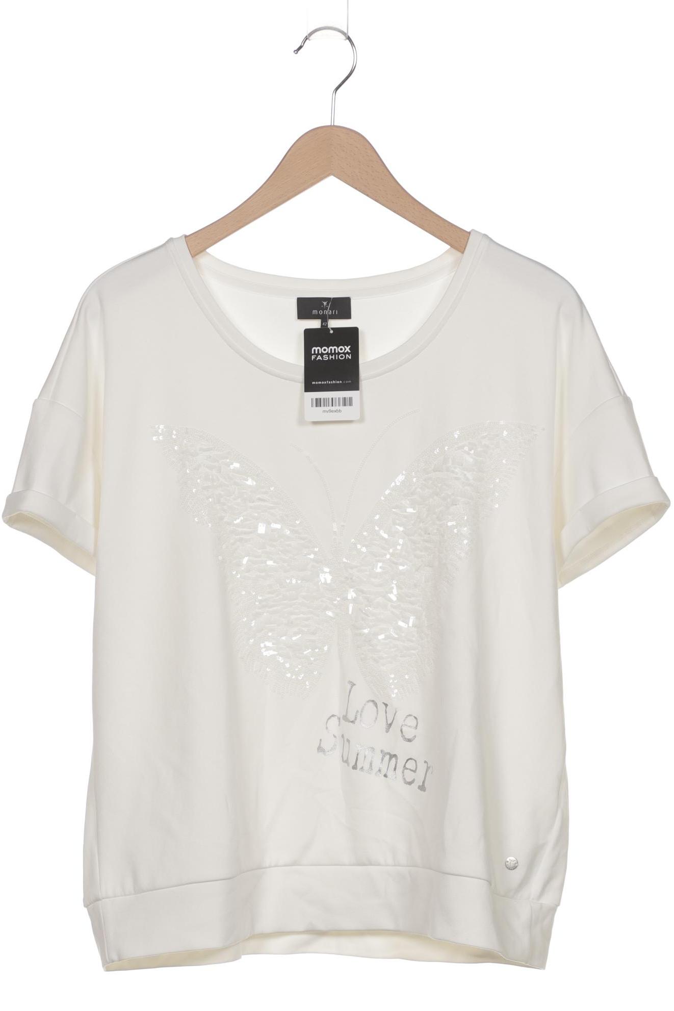 

monari Damen T-Shirt, weiß, Gr. 42
