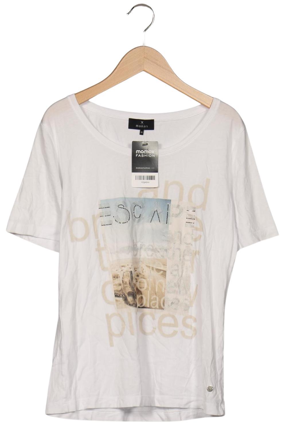 

monari Damen T-Shirt, weiß, Gr. 36