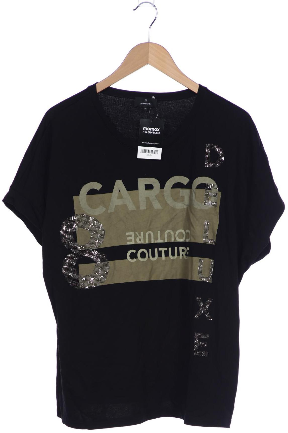 

monari Damen T-Shirt, schwarz, Gr. 46