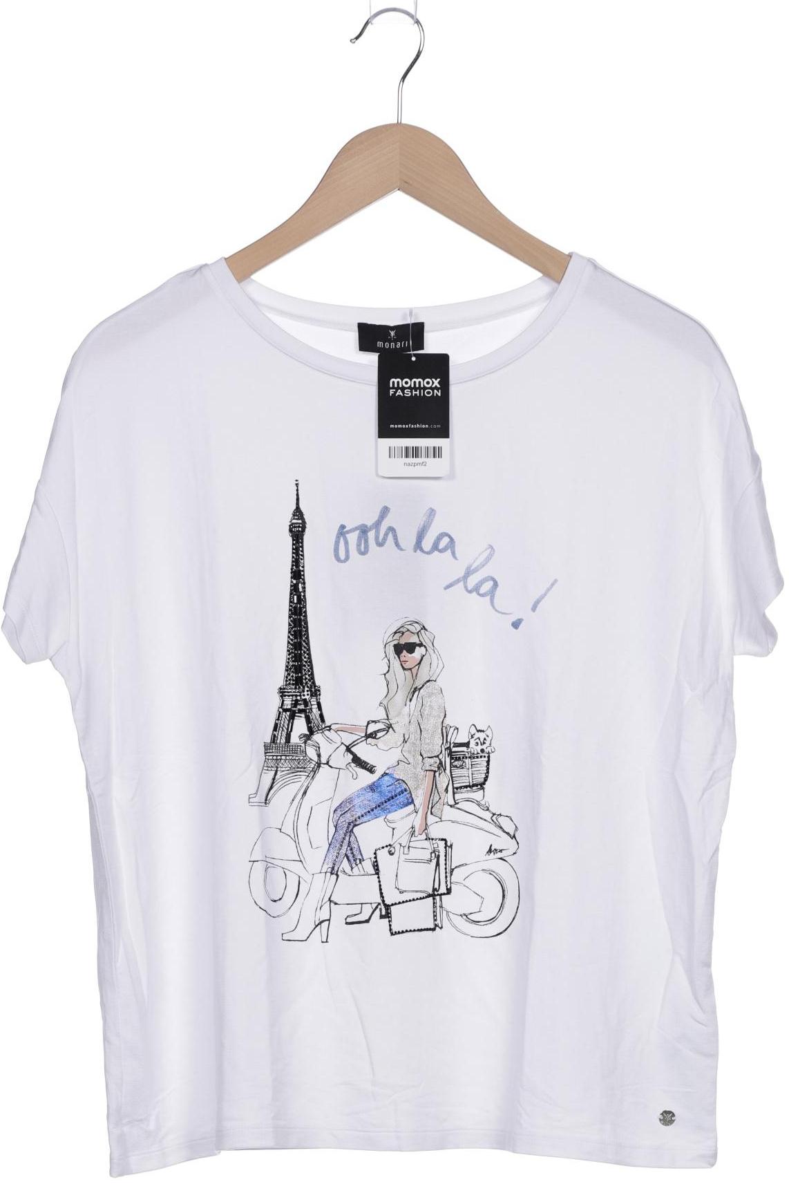 

monari Damen T-Shirt, weiß