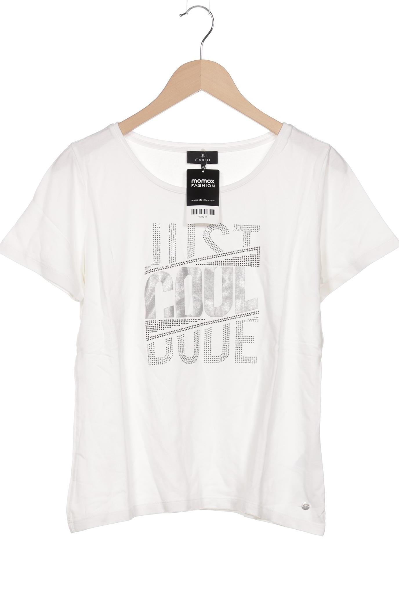 

monari Damen T-Shirt, weiß, Gr. 38