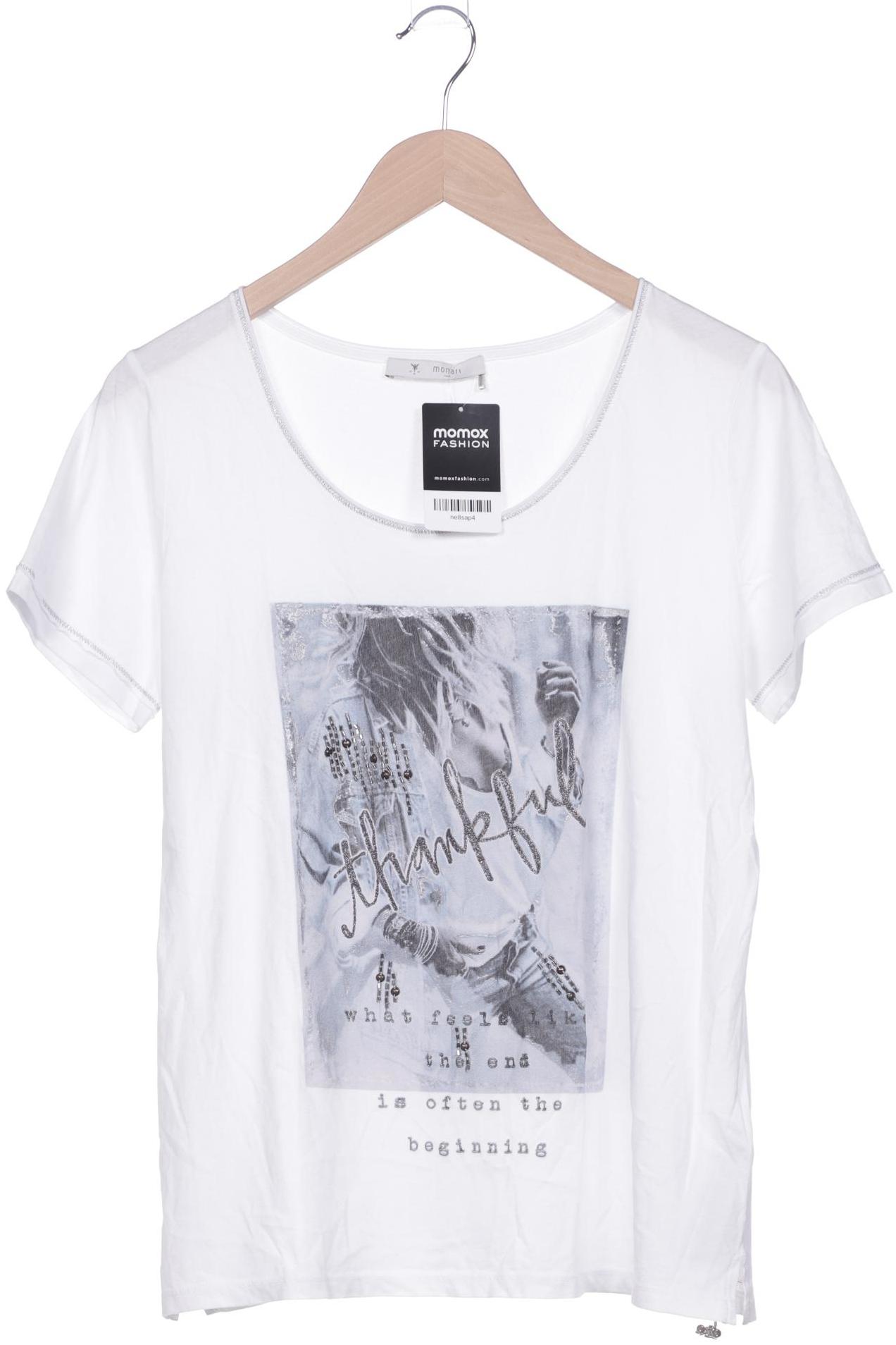 

monari Damen T-Shirt, weiß