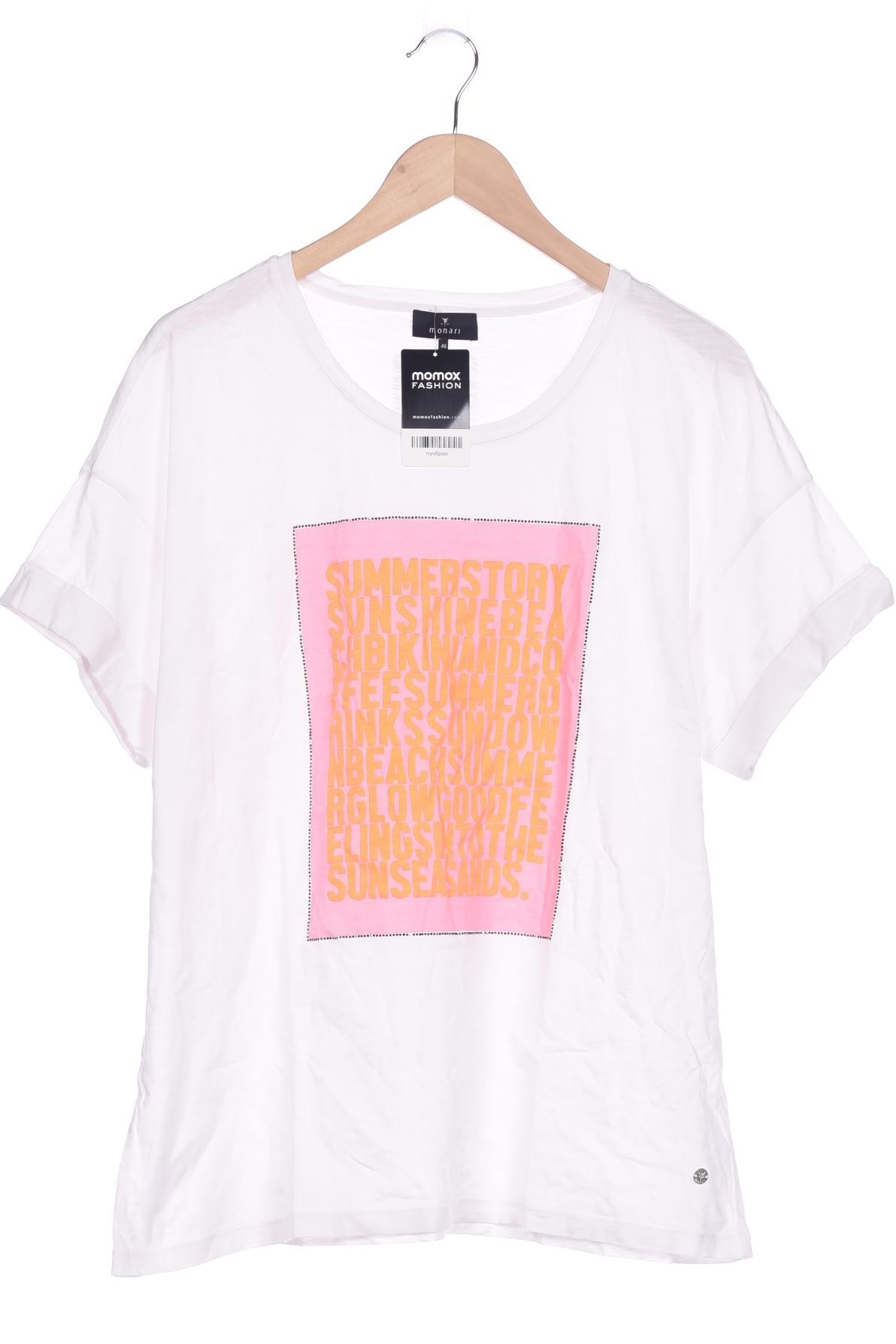 

monari Damen T-Shirt, weiß, Gr. 46