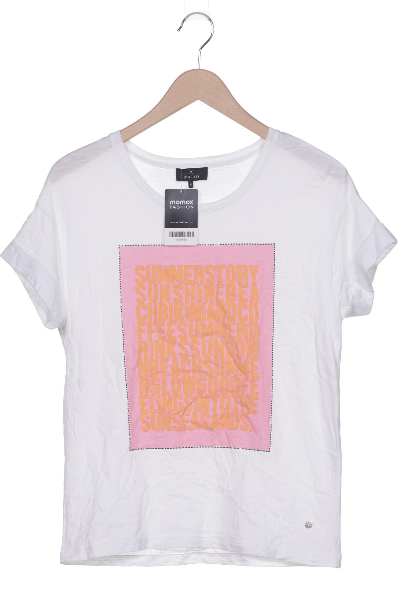 

monari Damen T-Shirt, weiß, Gr. 36