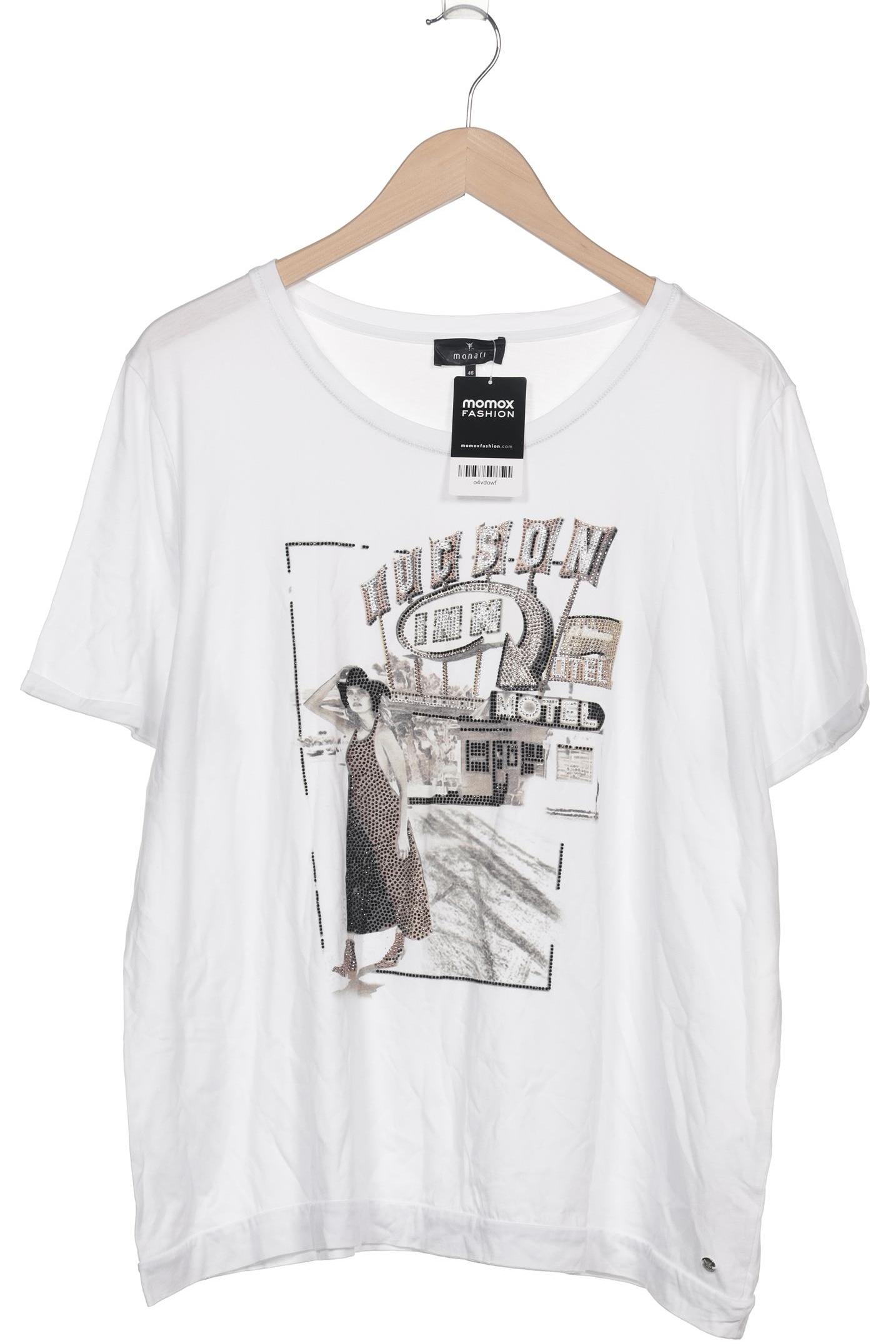 

monari Damen T-Shirt, weiß, Gr. 46